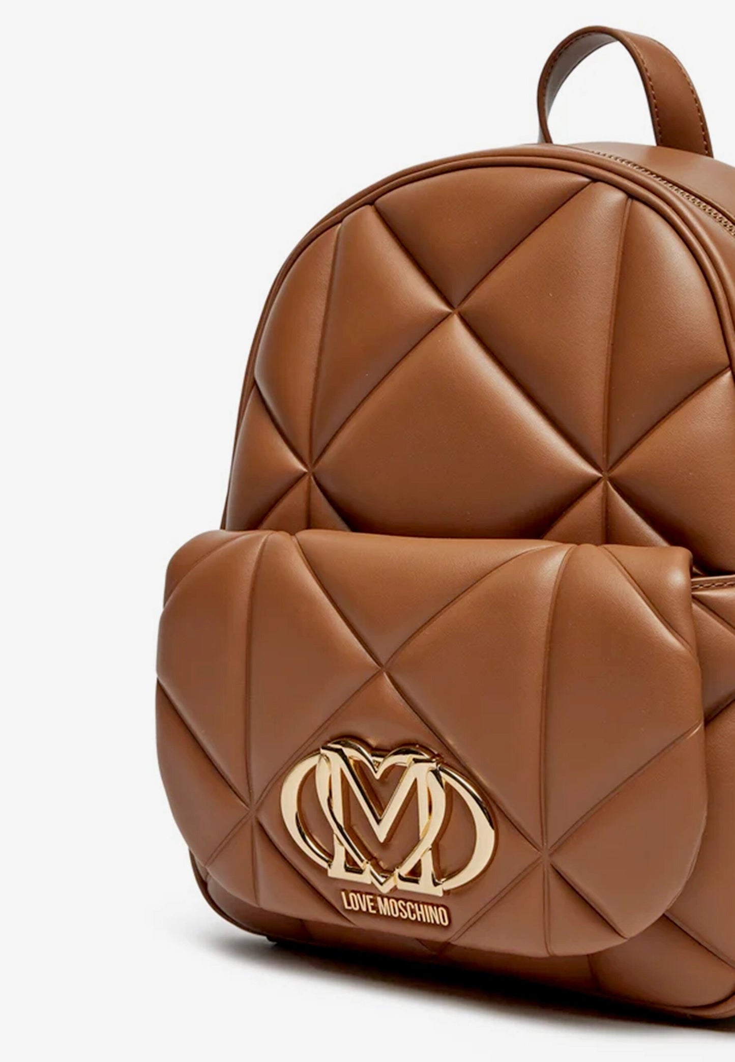 LOVE MOSCHINO - Zaino Embossed Cammello
