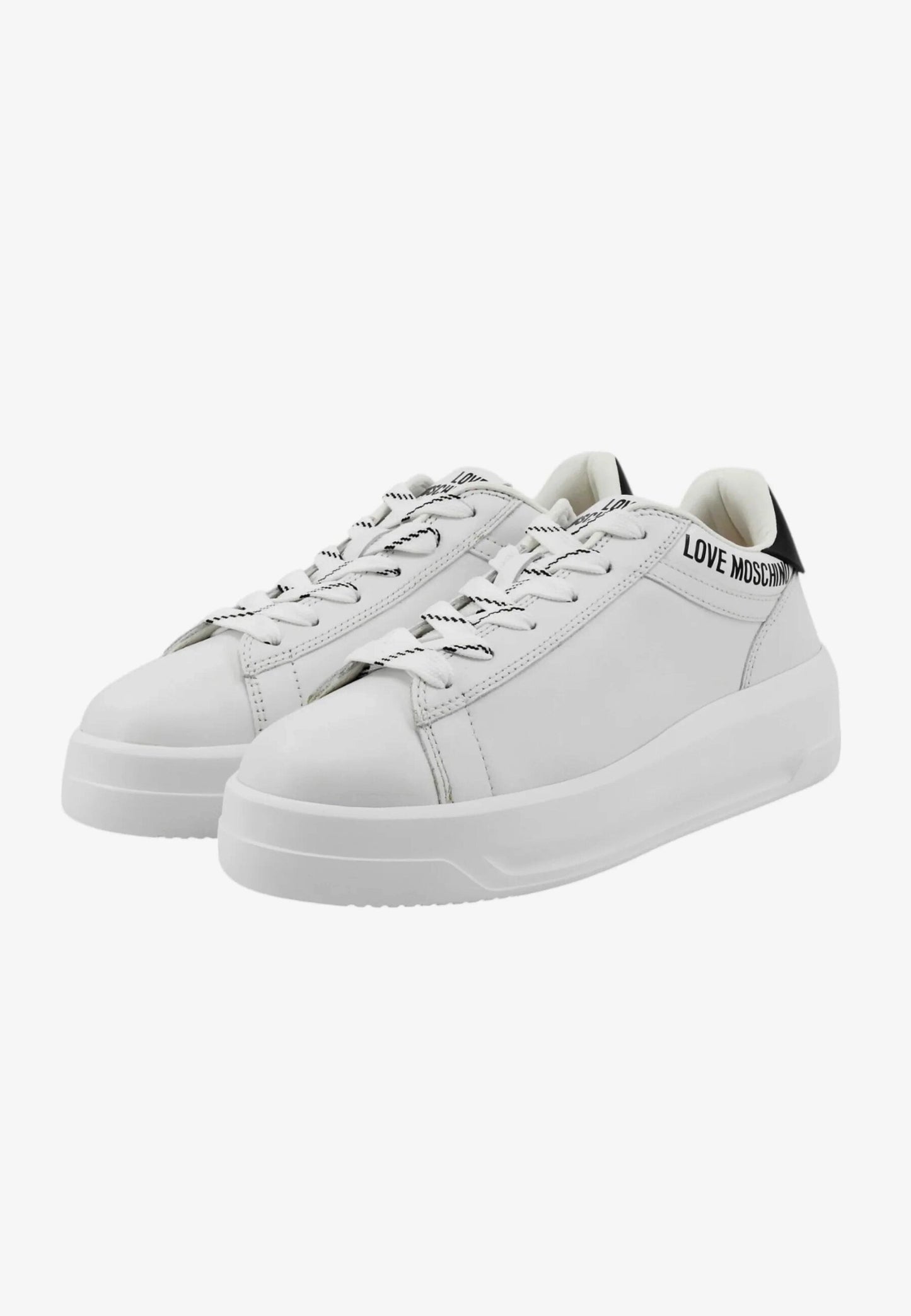 LOVE MOSCHINO - Sneakers Vera Pelle Bianca