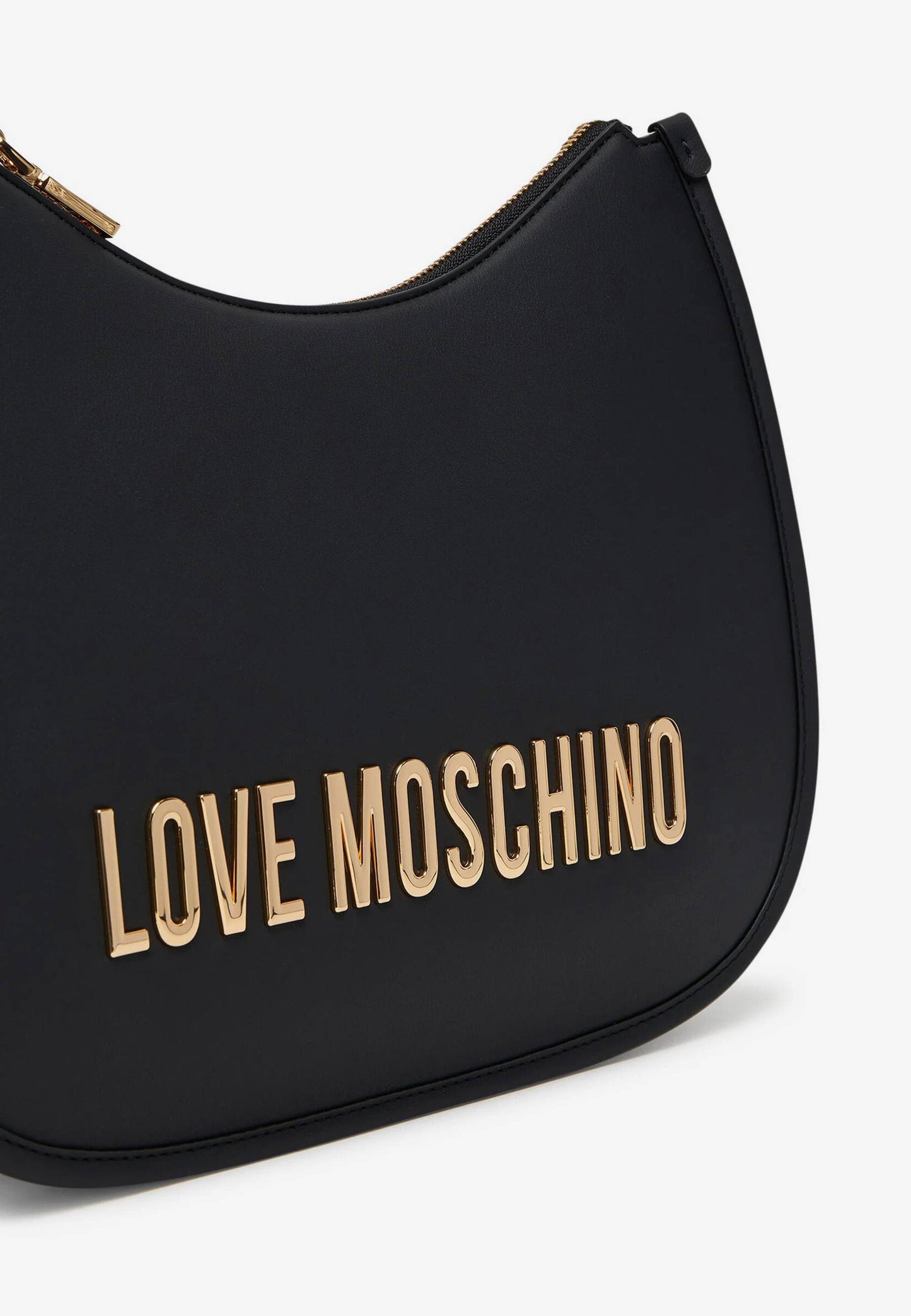 LOVE MOSCHINO - Borsa A Spalla Lettering Soft Touch Nero