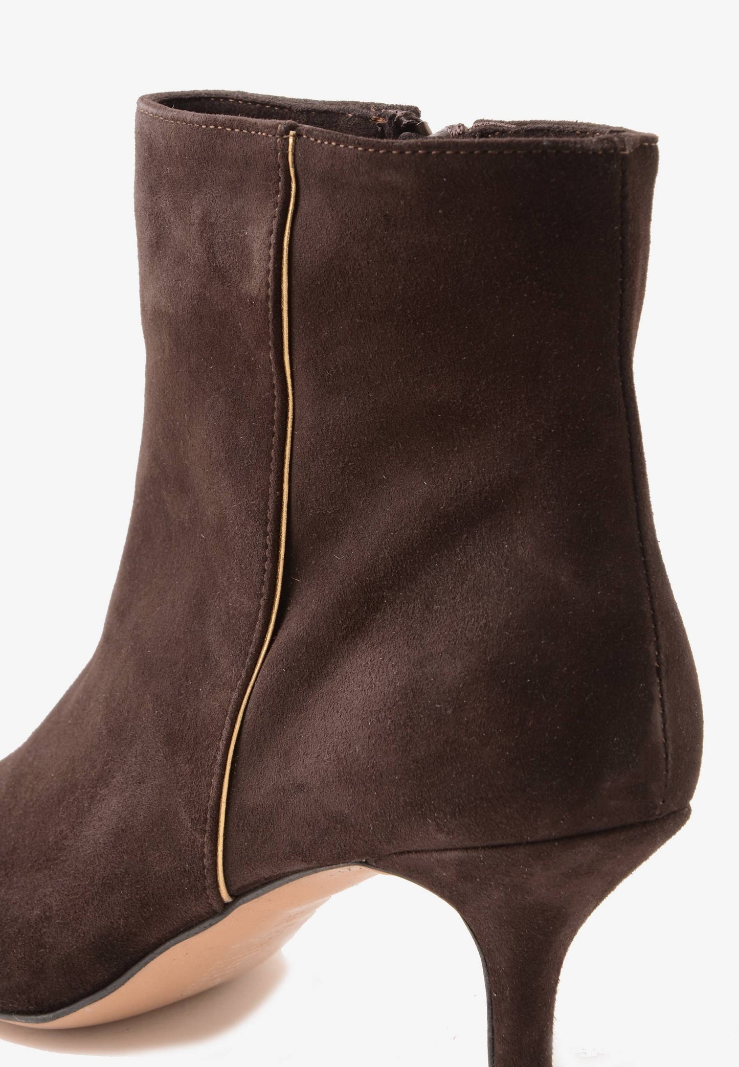 DIVINE FOLLIE - Stivaletto Con Zip Camoscio Mocha
