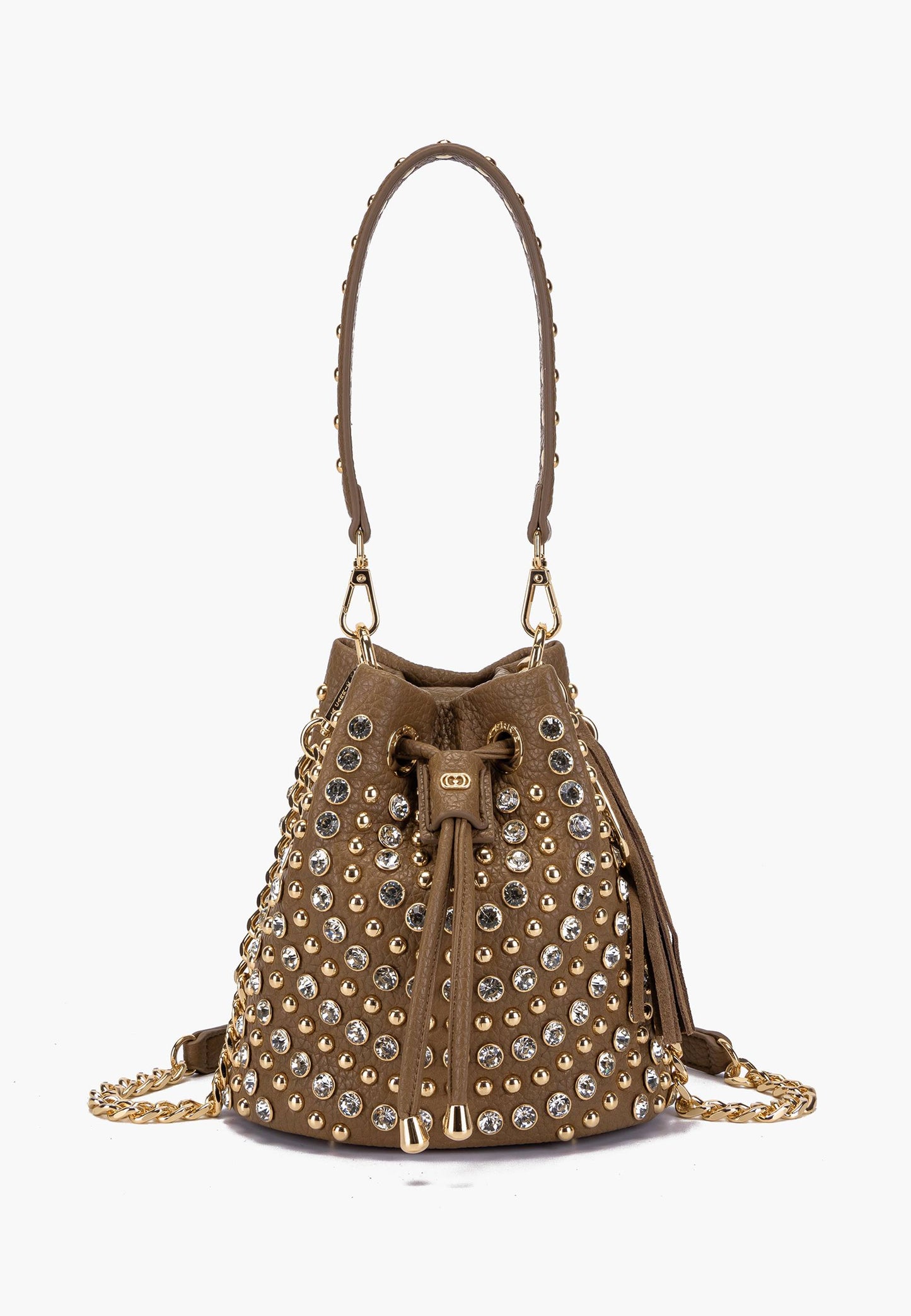LA CARRIE - Secchiello Strass Andromeda Piccolo Taupe