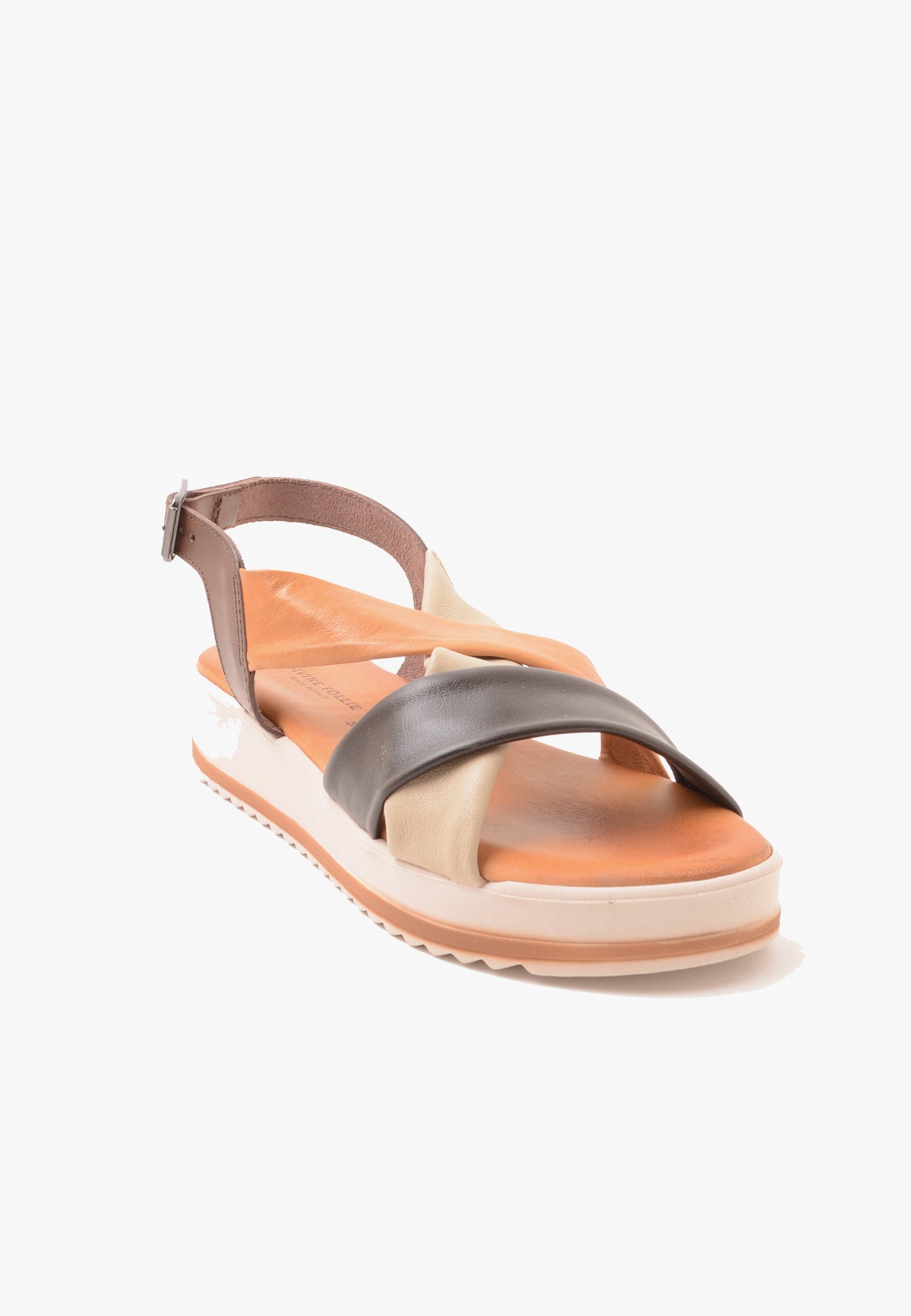 DIVINE FOLLIE - Sandalo Nappa Multi Brown