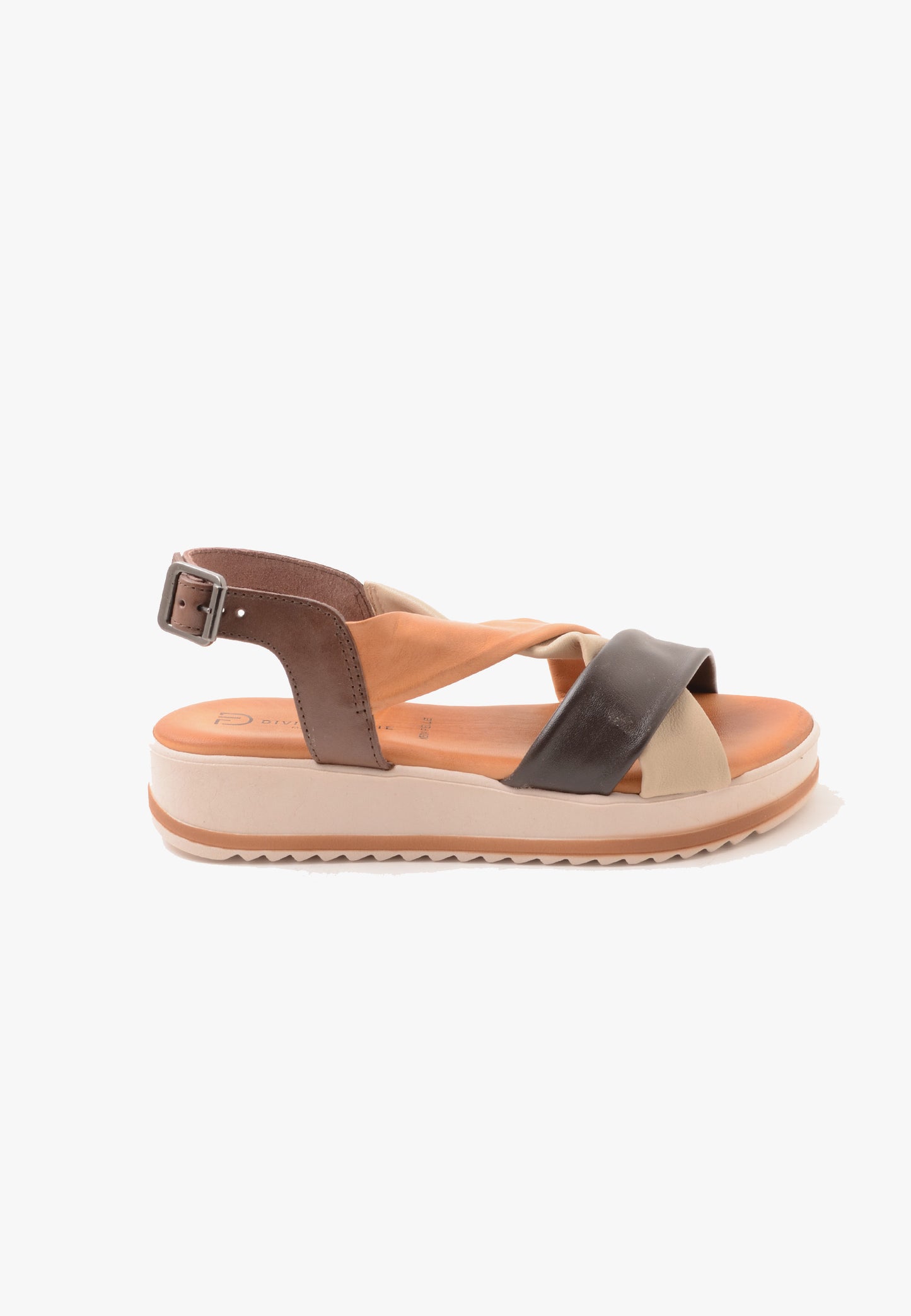 DIVINE FOLLIE - Sandalo Nappa Multi Brown