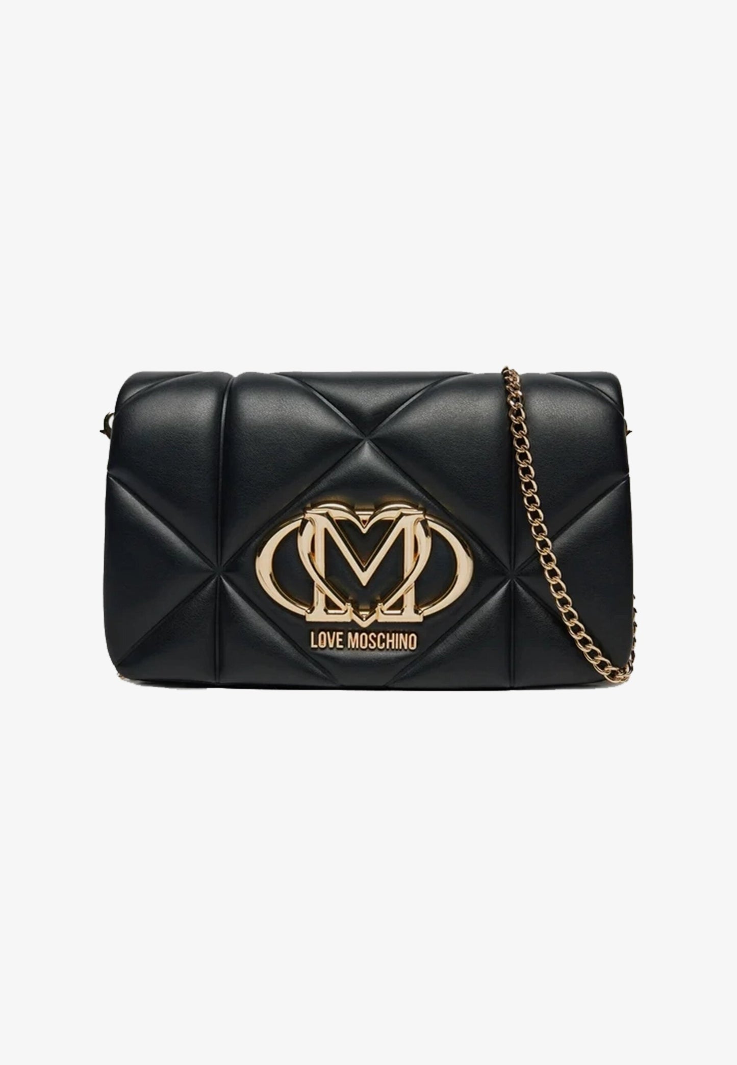 LOVE MOSCHINO - Borsetta A Tracolla Embossed Nero