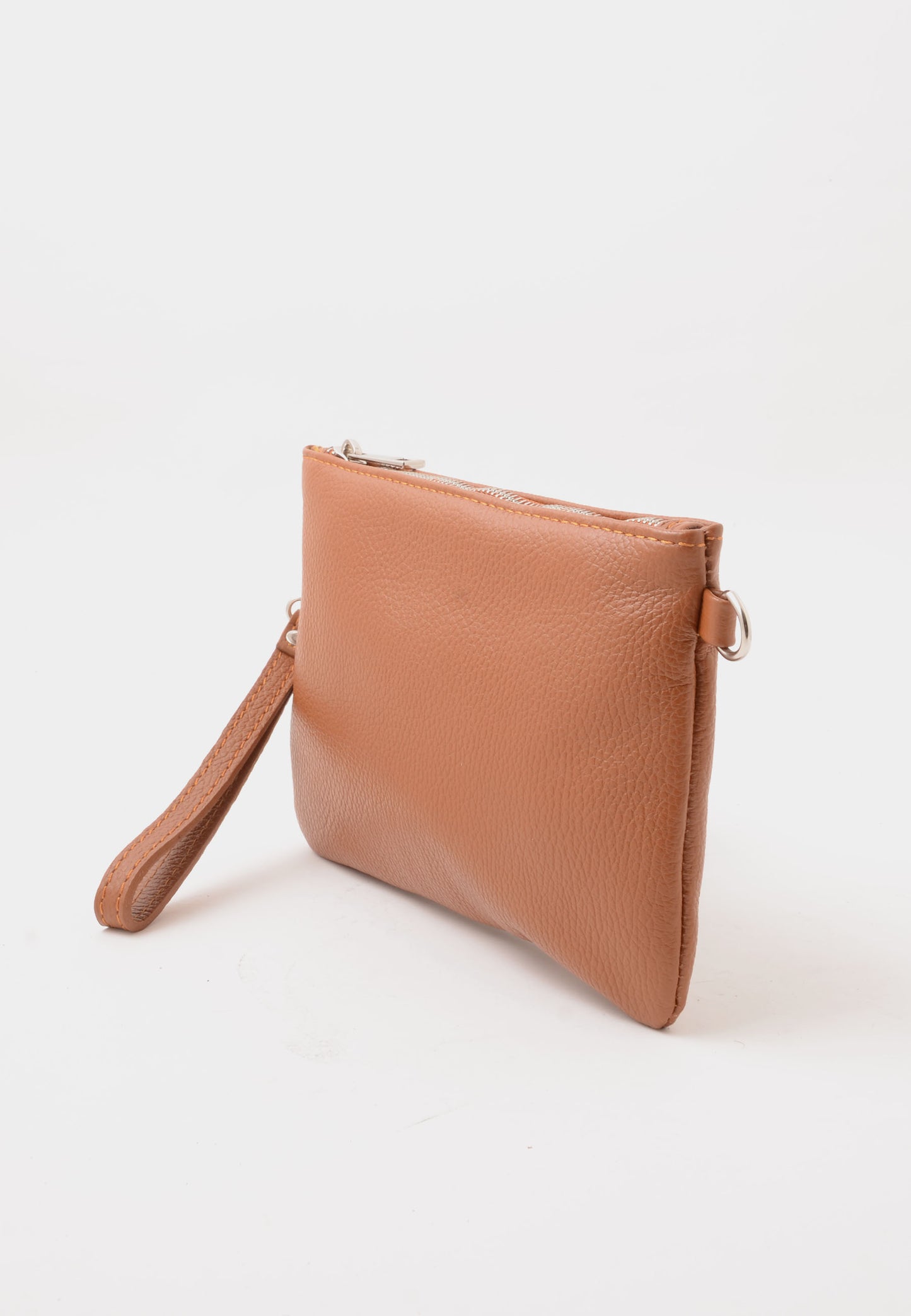 NUNZIA - Pochette Vera Pelle BEATRICE Cuoio