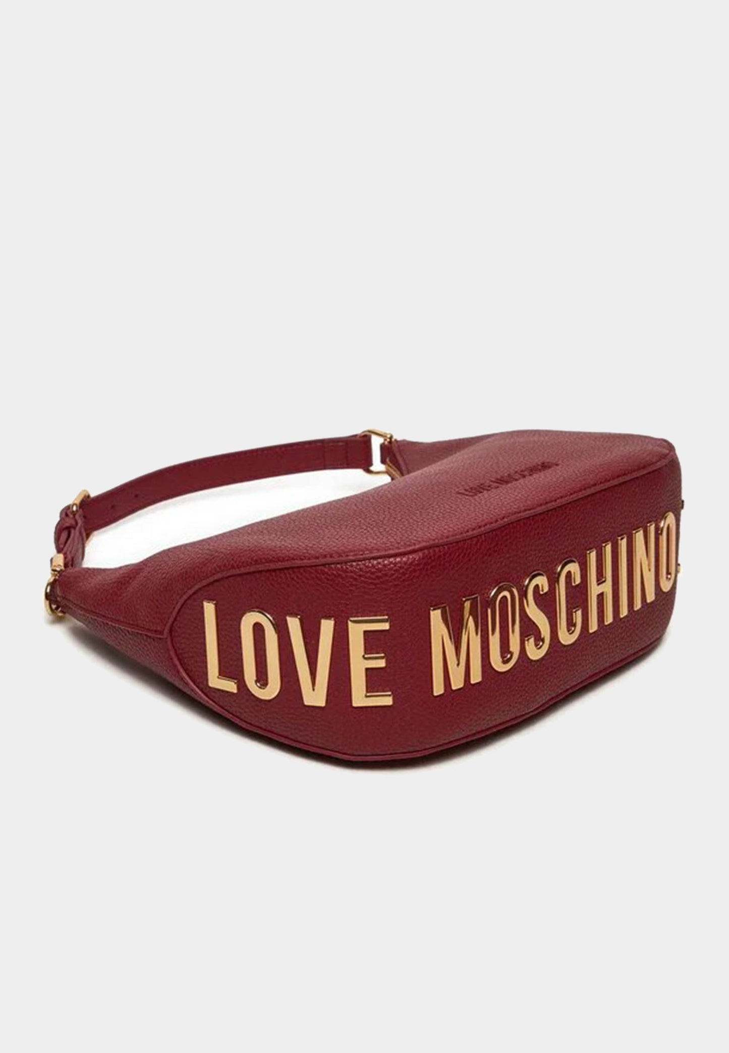 LOVE MOSCHINO - Borsa Hobo Lettering Vino