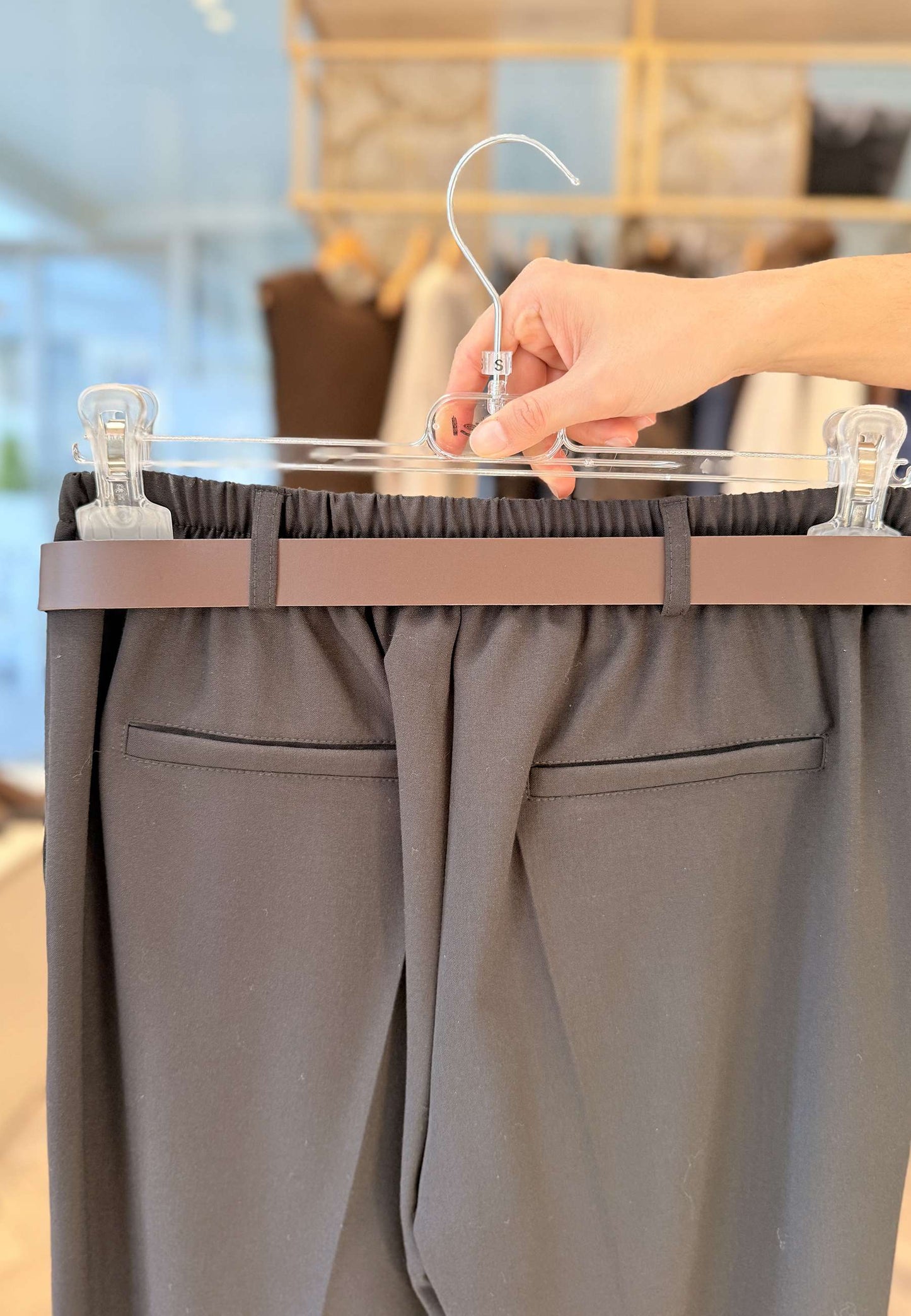 MOTEL - Pantaloni Con Cintura Nero