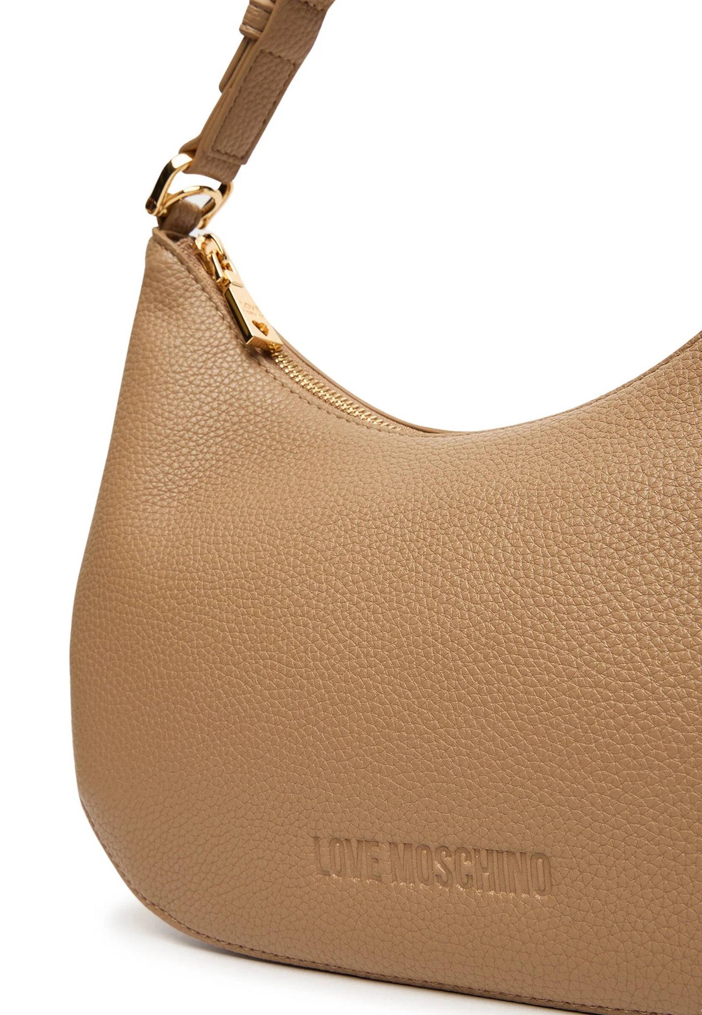 LOVE MOSCHINO - Borsa Hobo Lettering Beige