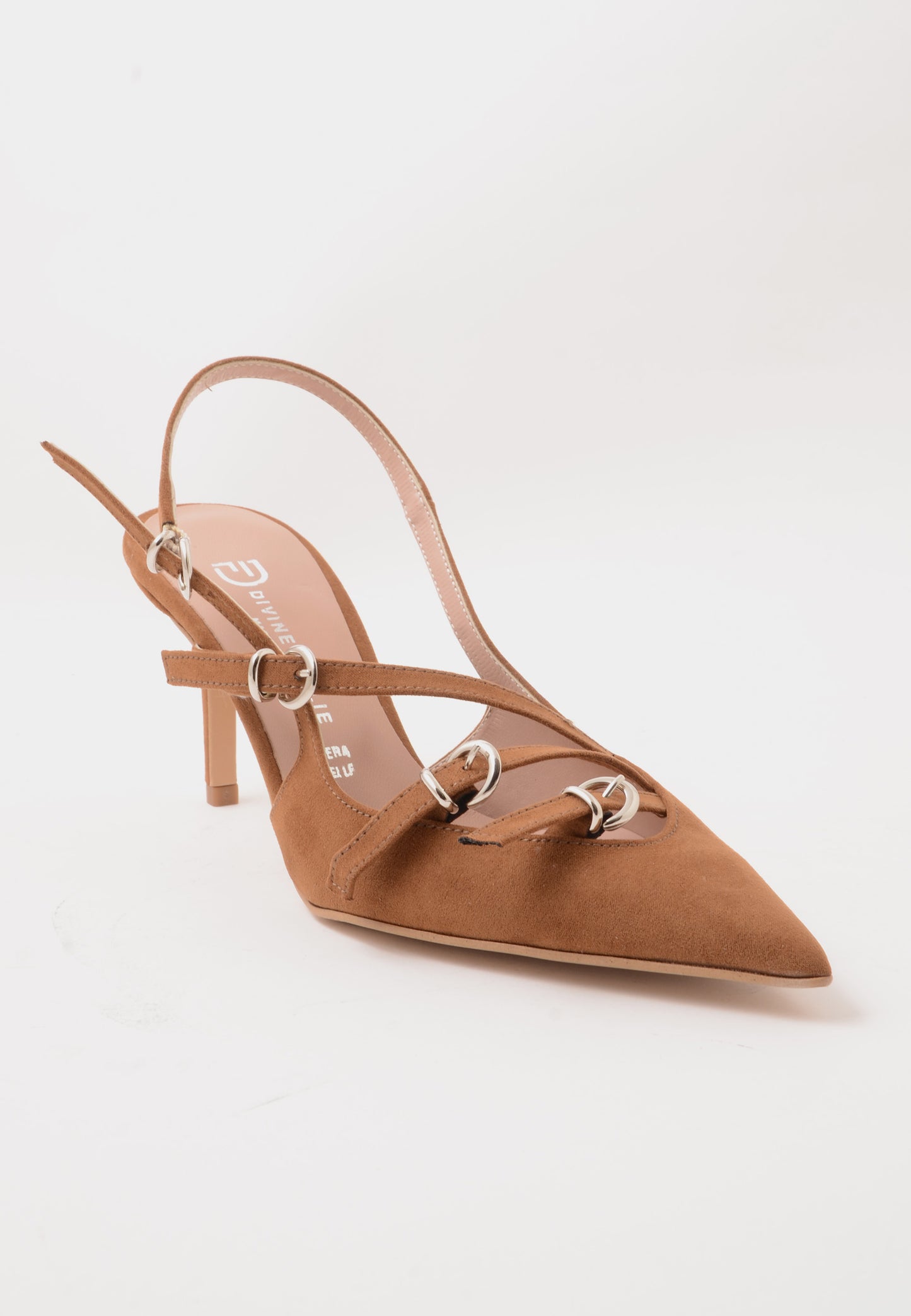 DIVINE FOLLIE - Slingback Fibbie Cuoio
