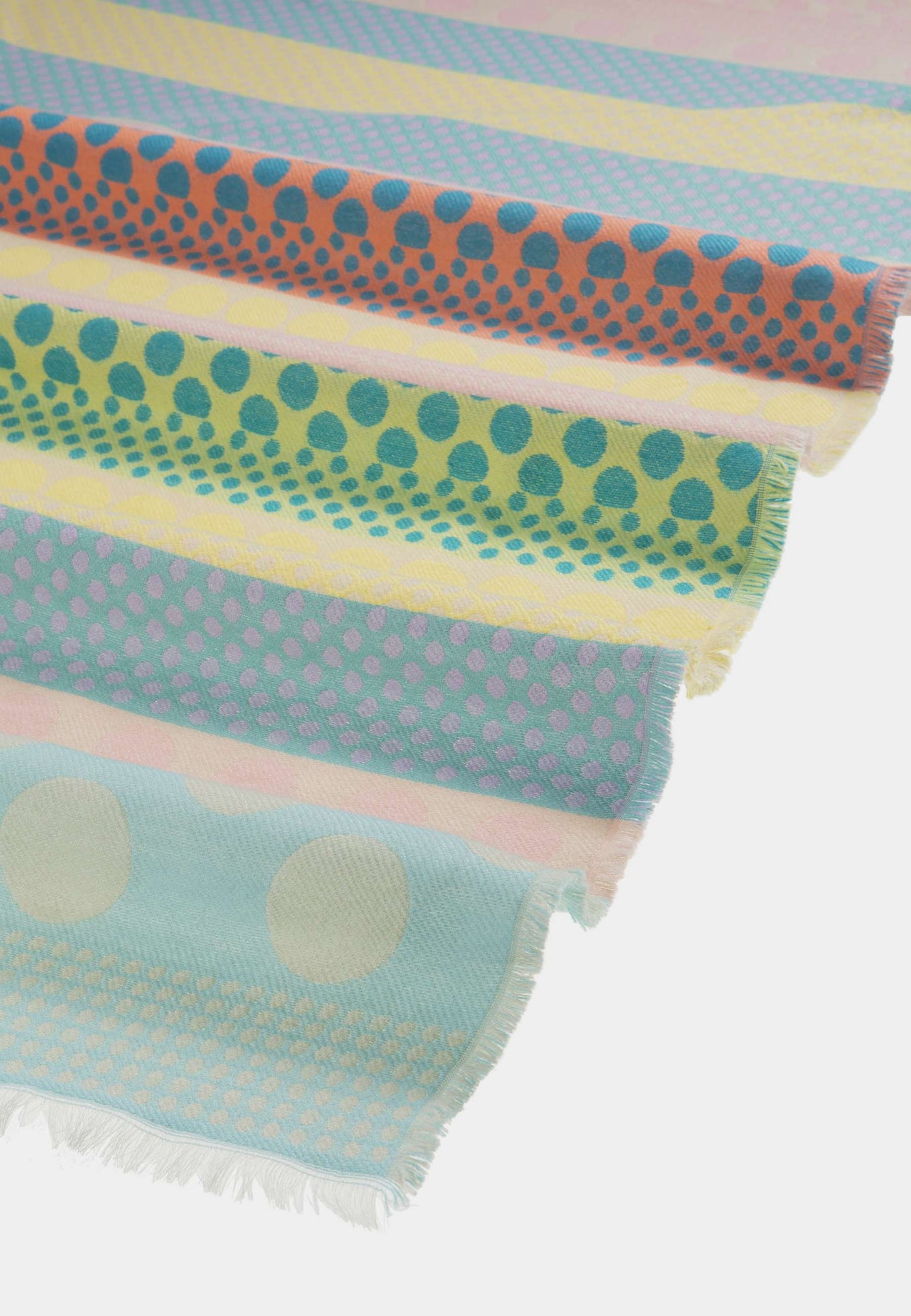 ALEX MAX - Sciarpa Stripes & Pois Blue
