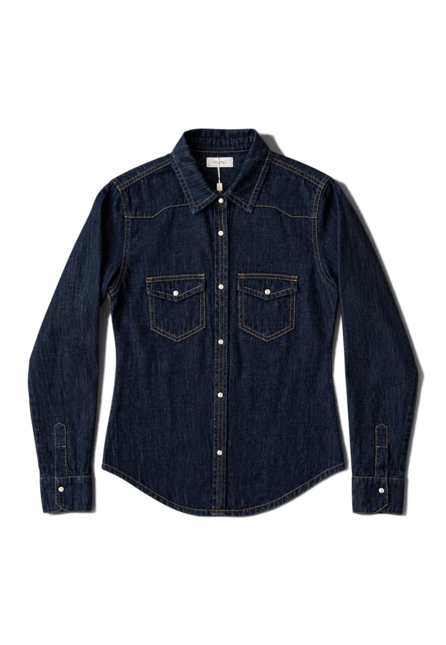 MOTEL - Camicia Sfiancata In Denim