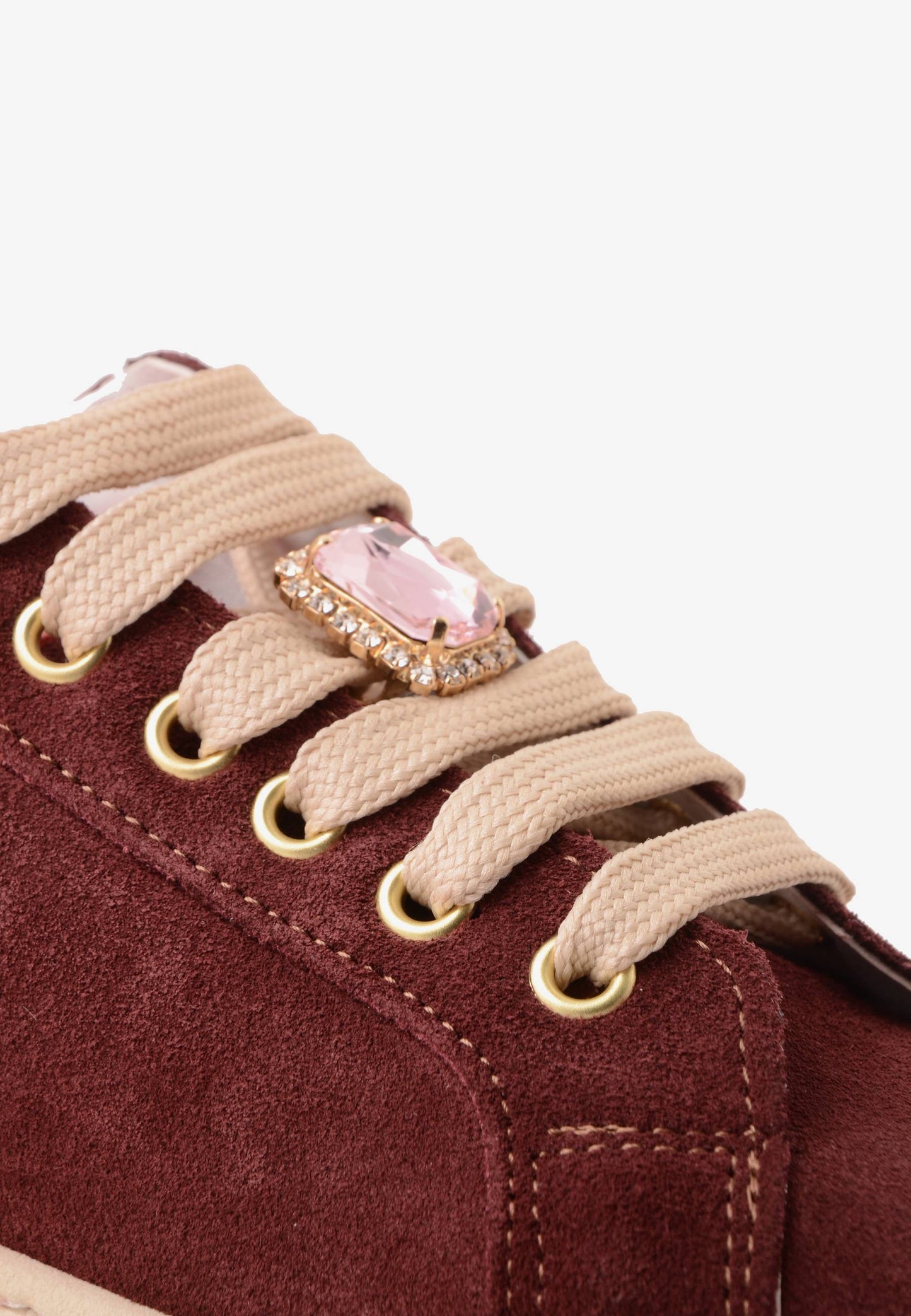 DIVINE FOLLIE - Sneakers Camoscio Bijoux Barolo