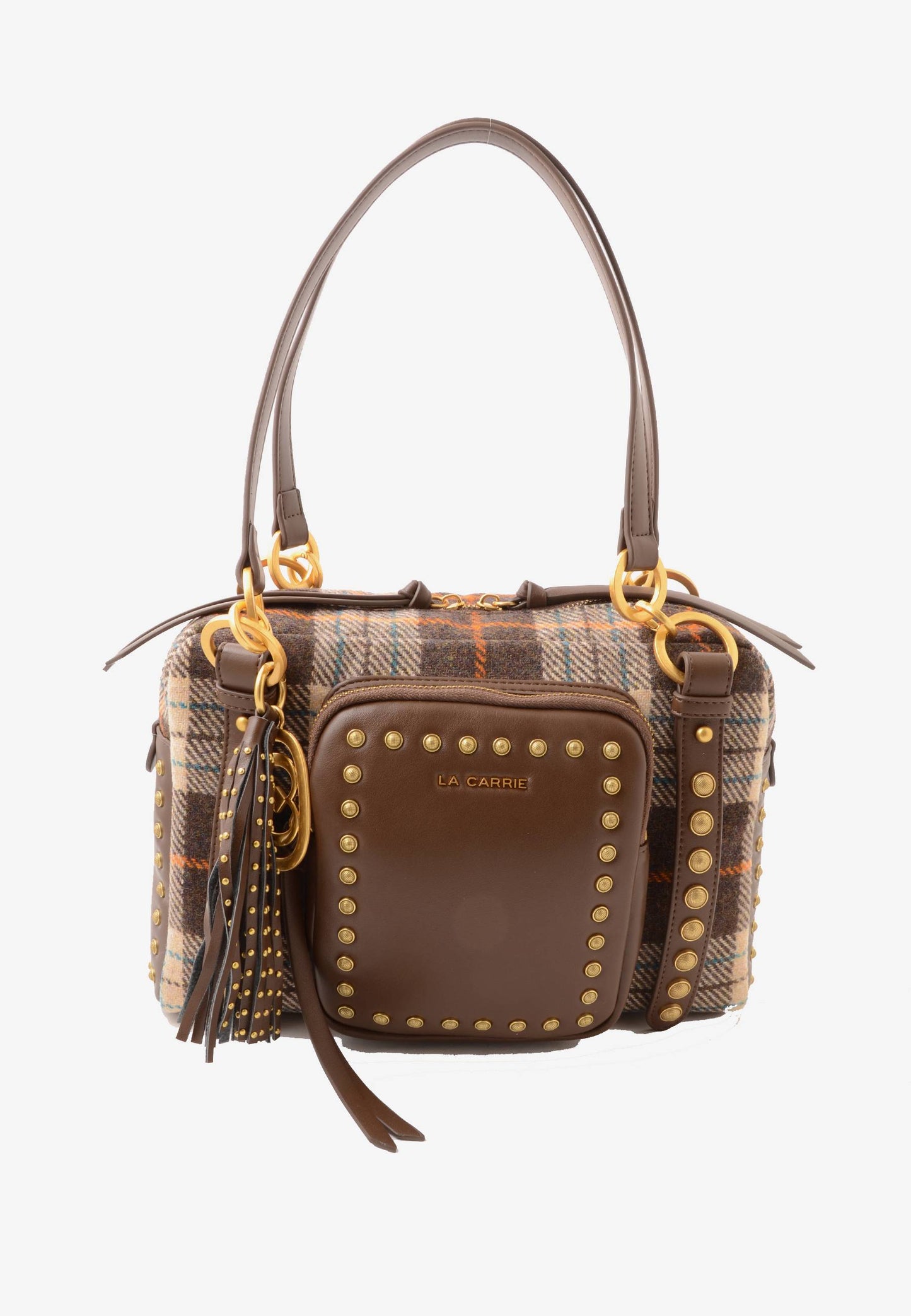 LA CARRIE - Borsa A Spalla Scottish Marrone
