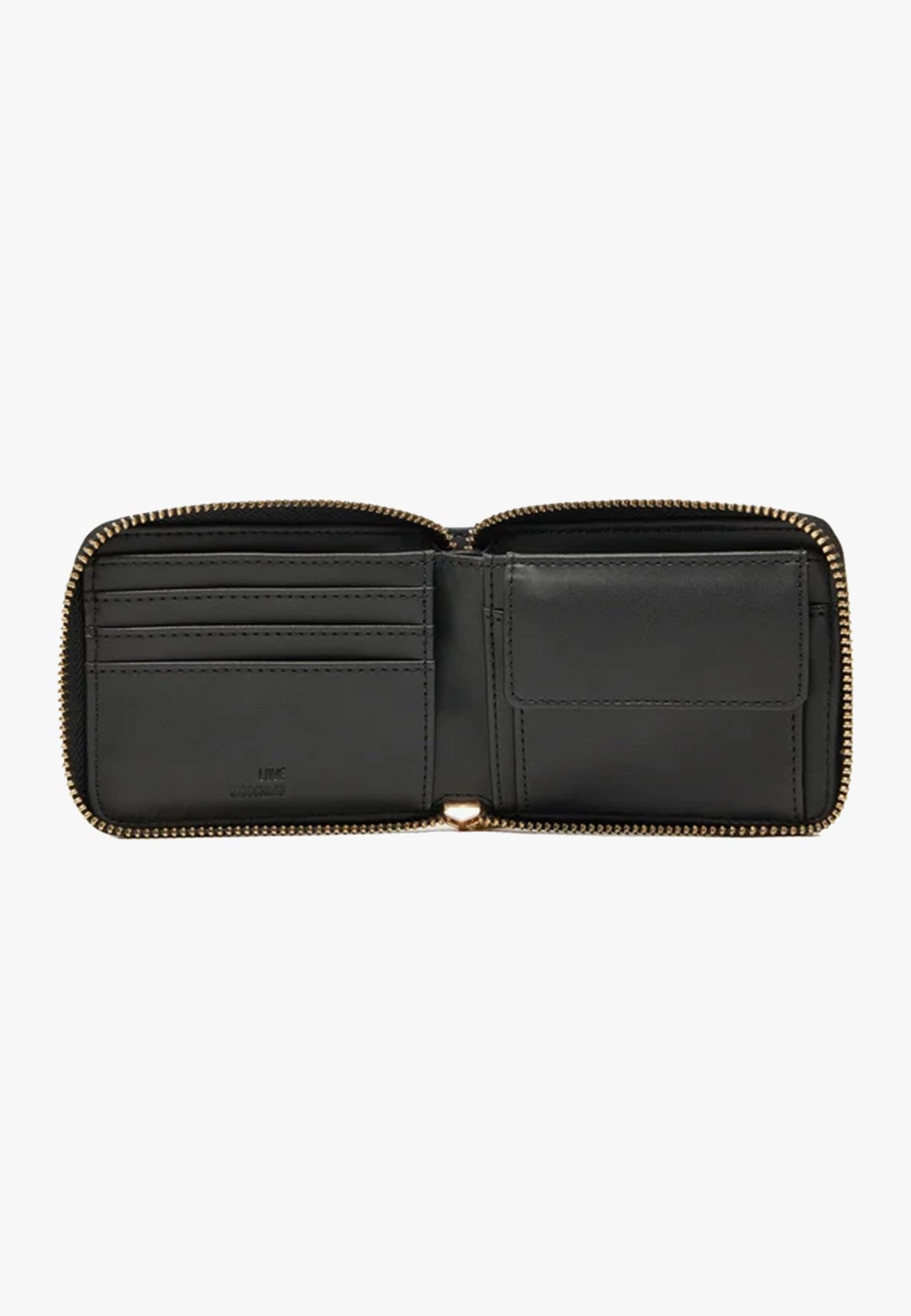 LOVE MOSCHINO - Portafoglio Zip Around Piccolo Nero