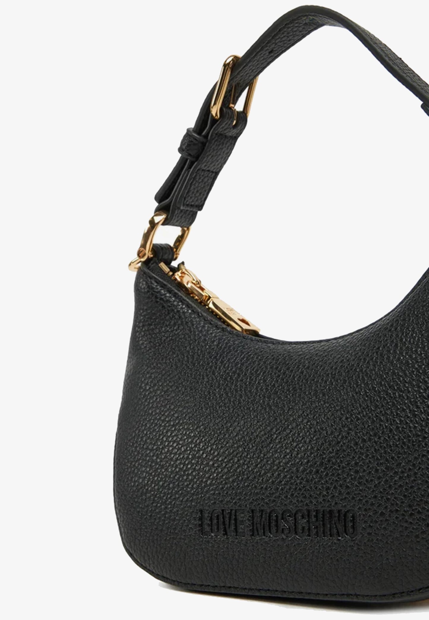 LOVE MOSCHINO - Borsetta Hobo Lettering Nero