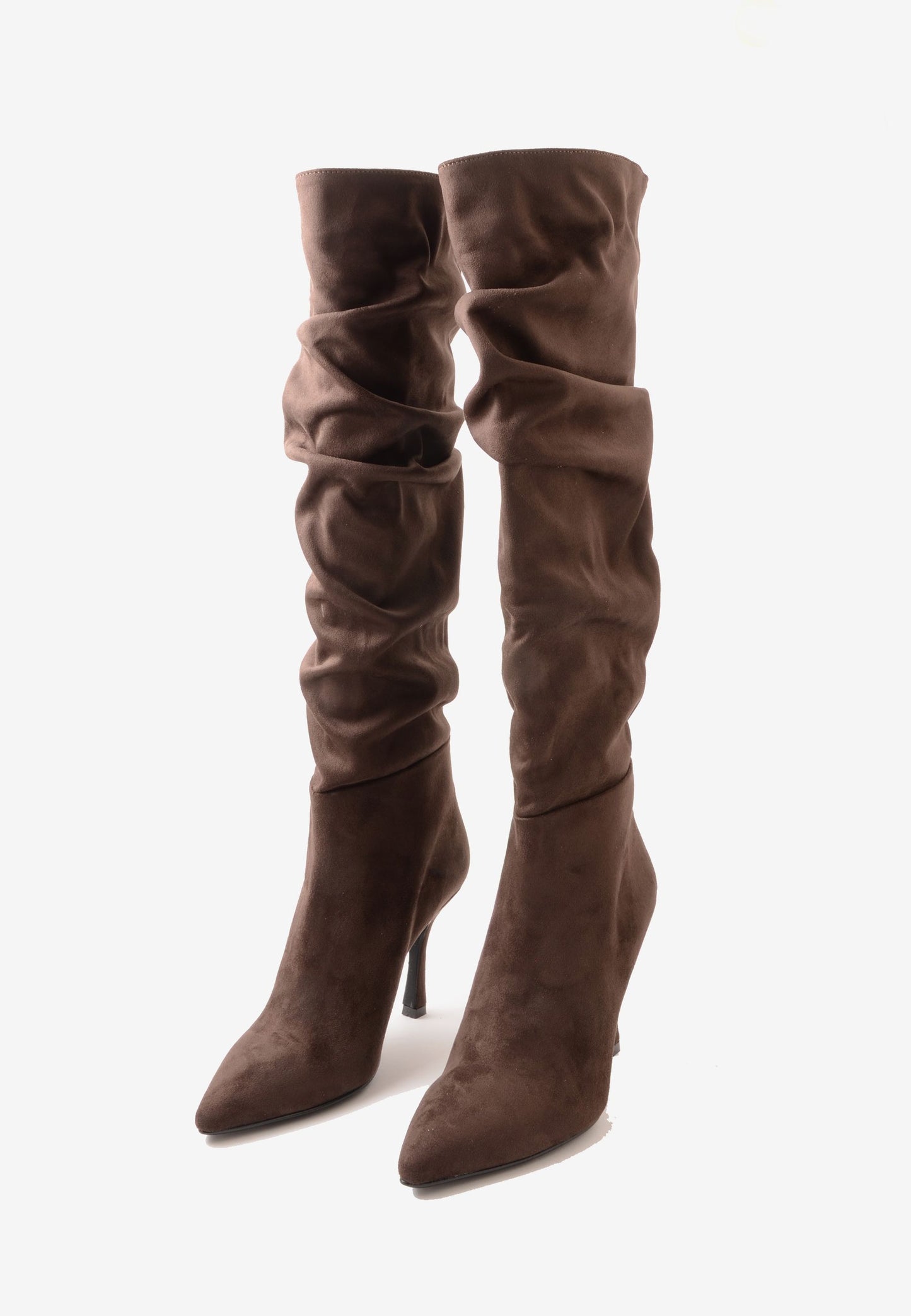 DIVINE FOLLIE - Stivale Camoscio Calza Moro