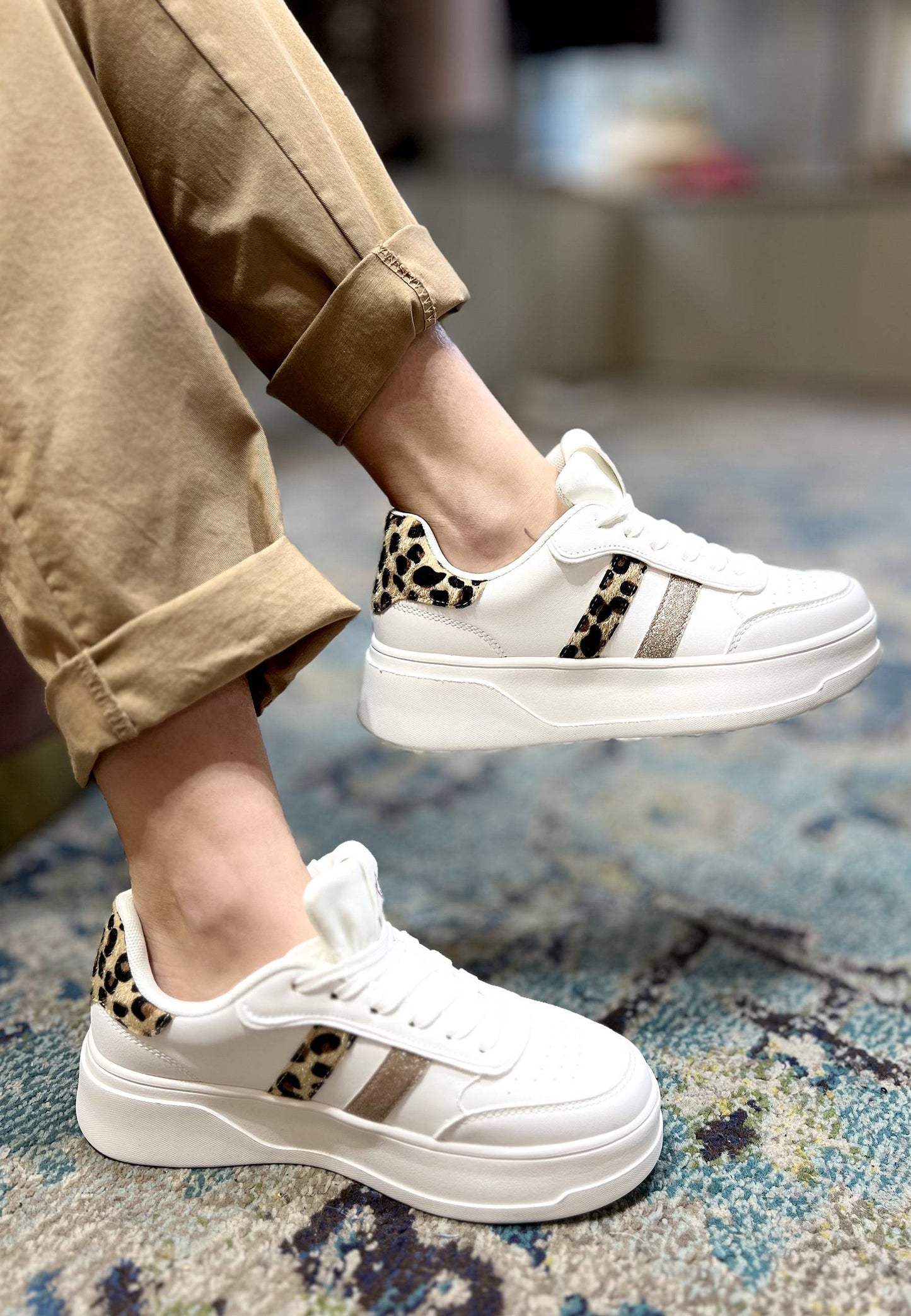 GOLD&GOLD - Sneakers Leopardo Pink