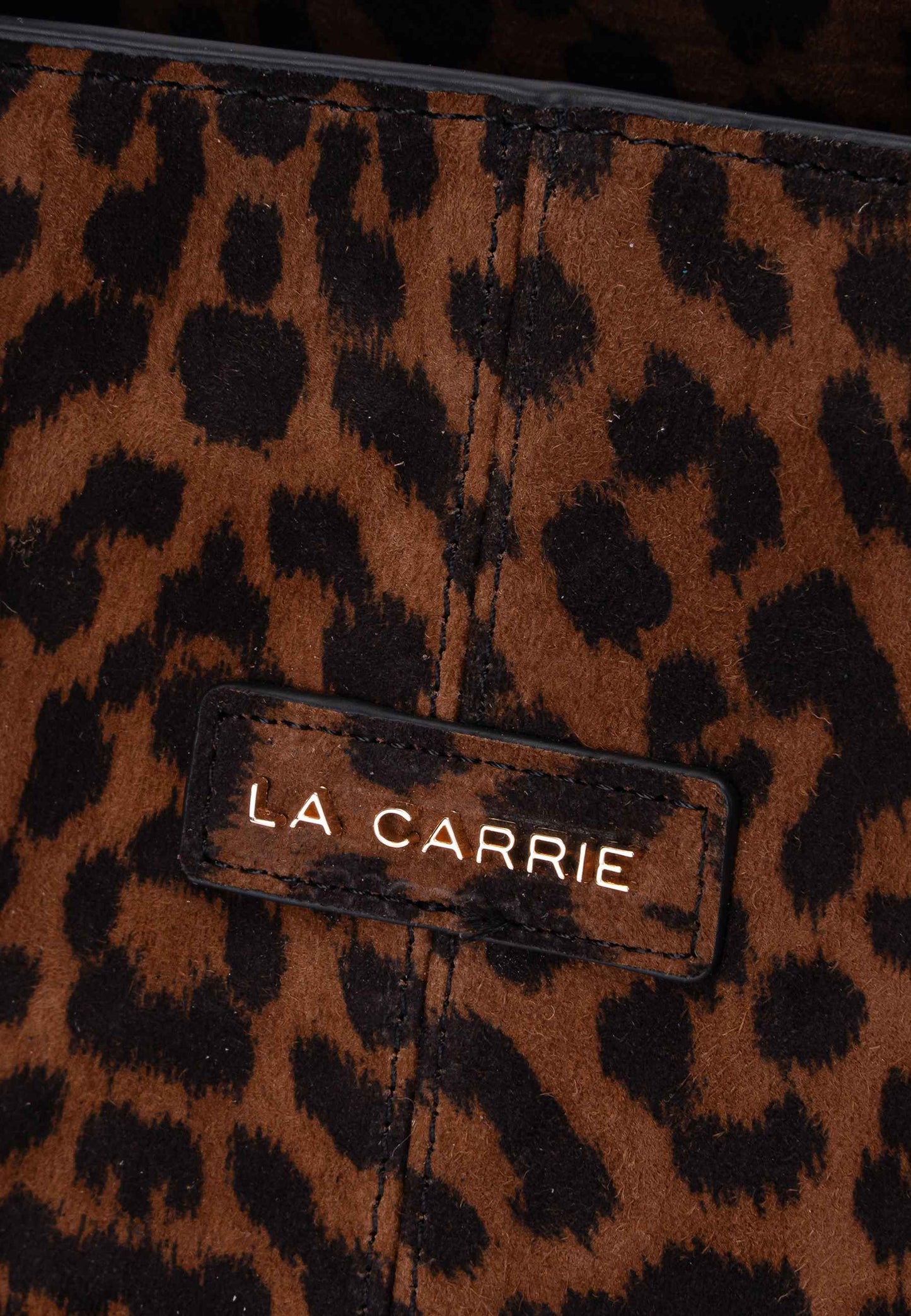 LA CARRIE - Borsa A Mano Animalier Leopardato