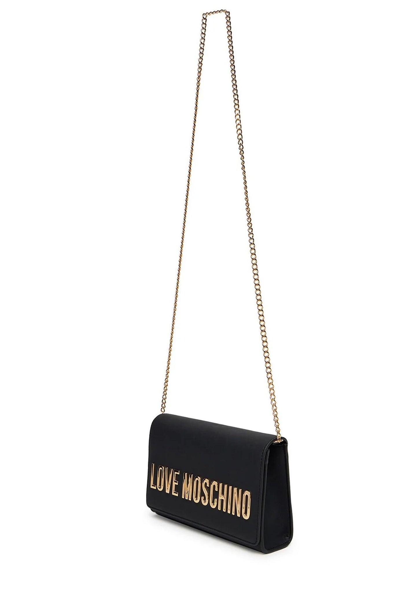 LOVE MOSCHINO - Borsetta A Tracolla Lettering Soft Touch Nero