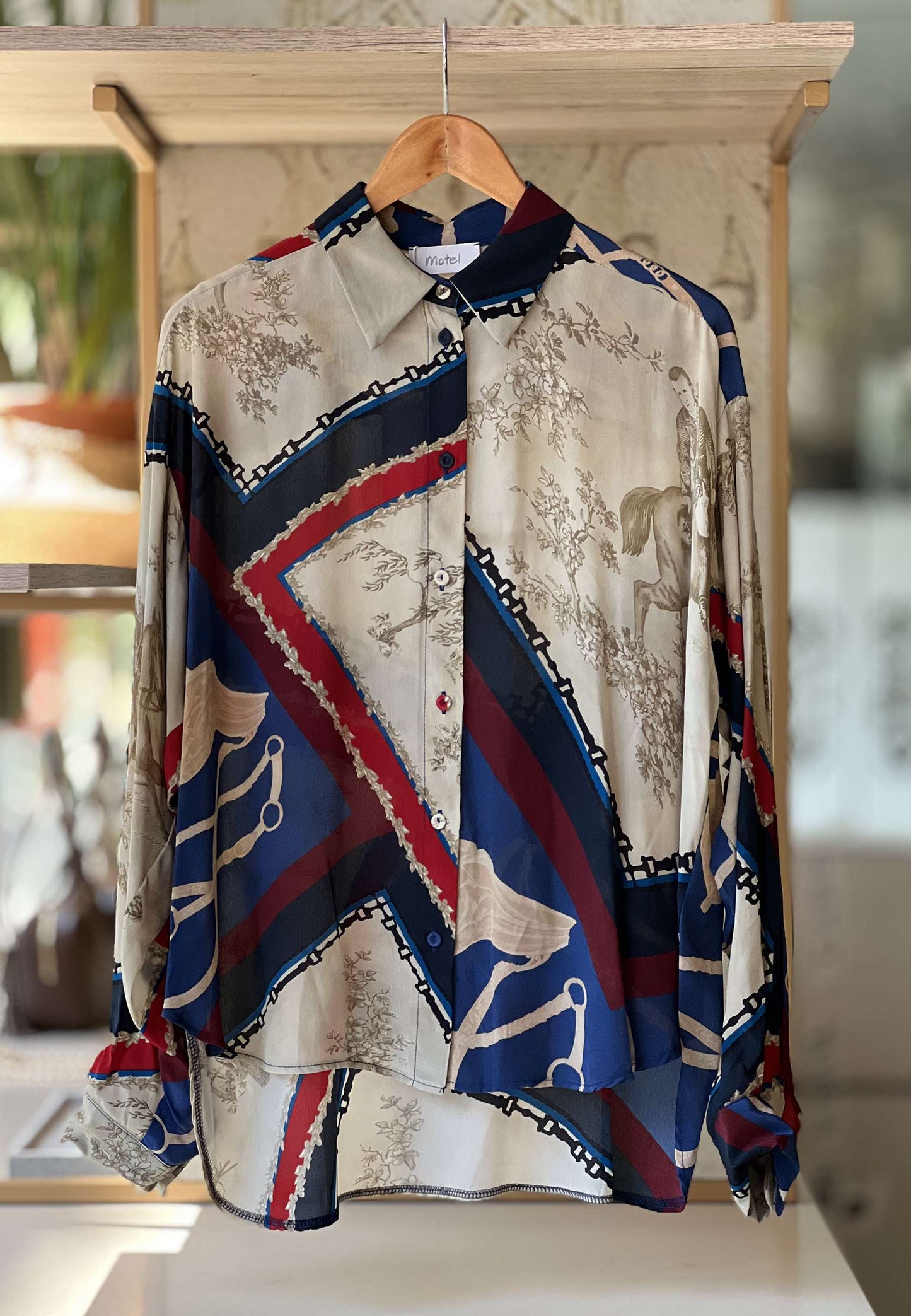 MOTEL - Camicia Foulard Fantasia Cavalli