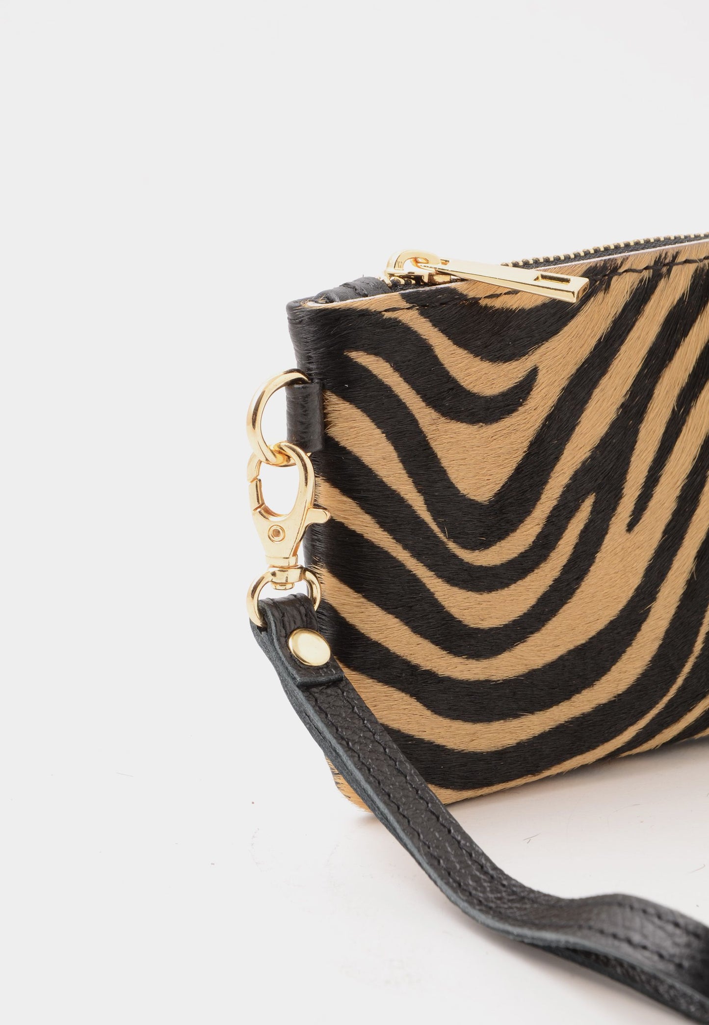 NUNZIA - Portafoglio In Cavallino GIADA Zebra Nero