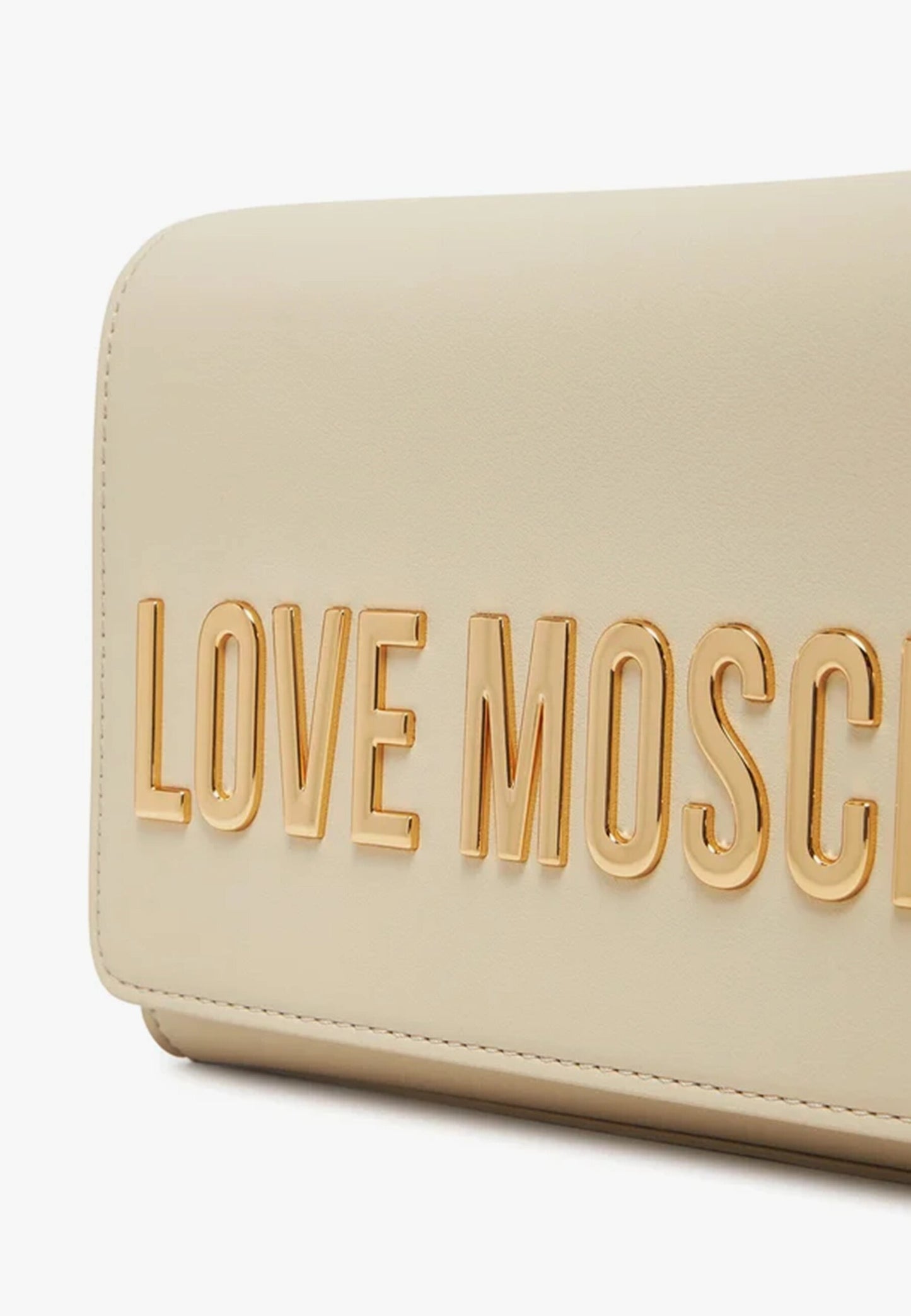 LOVE MOSCHINO - Borsetta A Tracolla Lettering Avorio