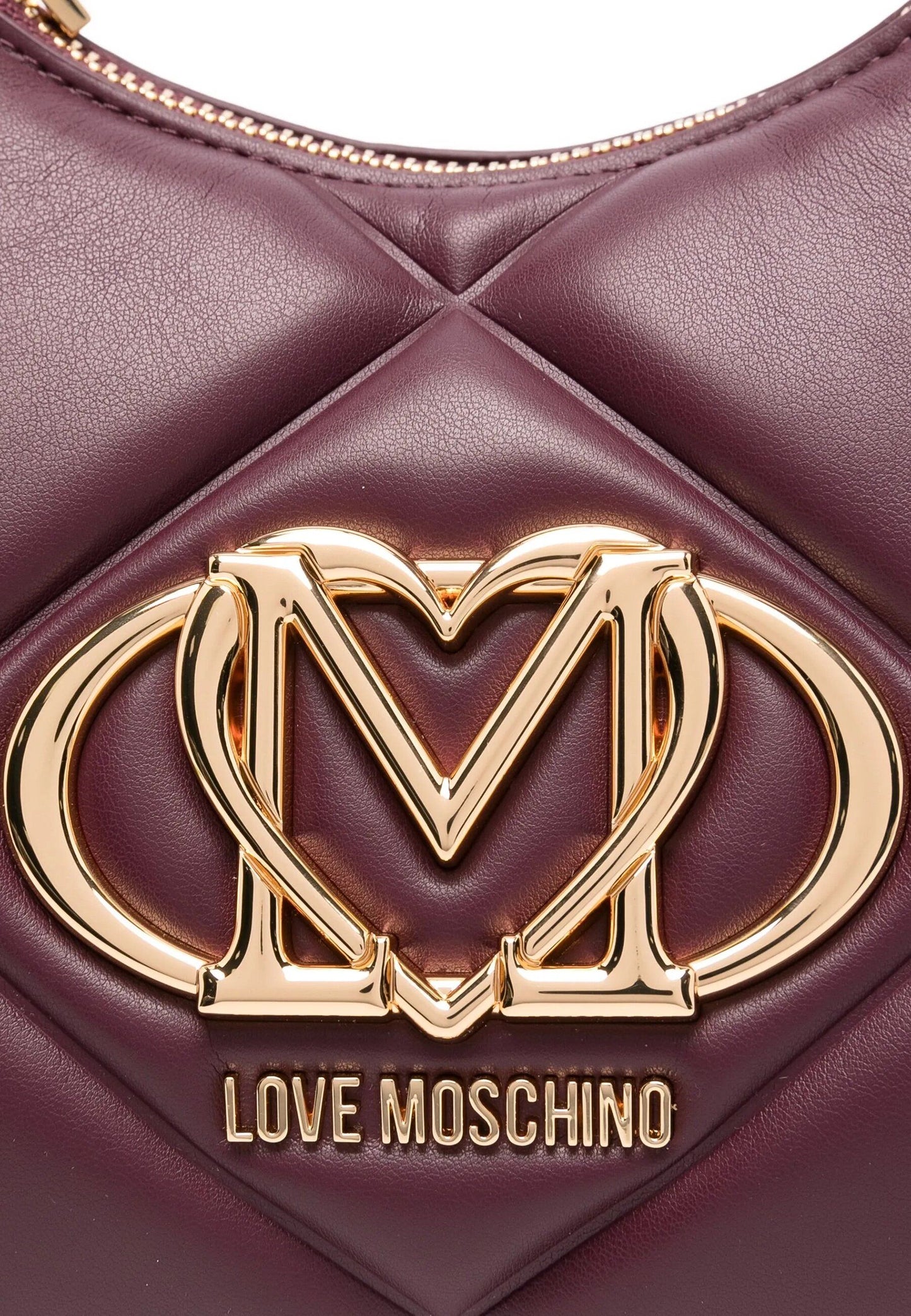 LOVE MOSCHINO - Hobo Bag Embossed Vino