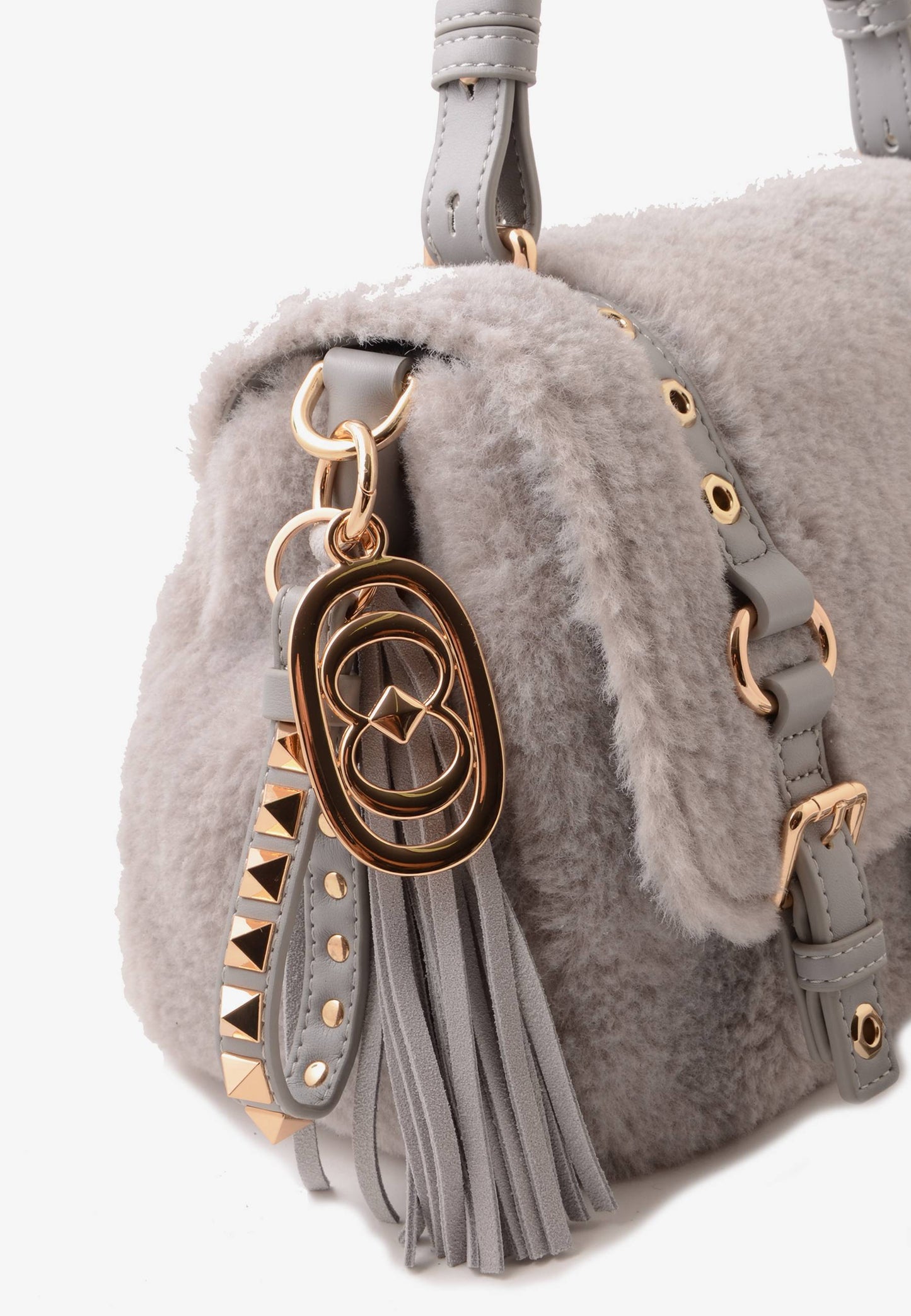 LA CARRIE - Shopping Bag Teddy Grigio