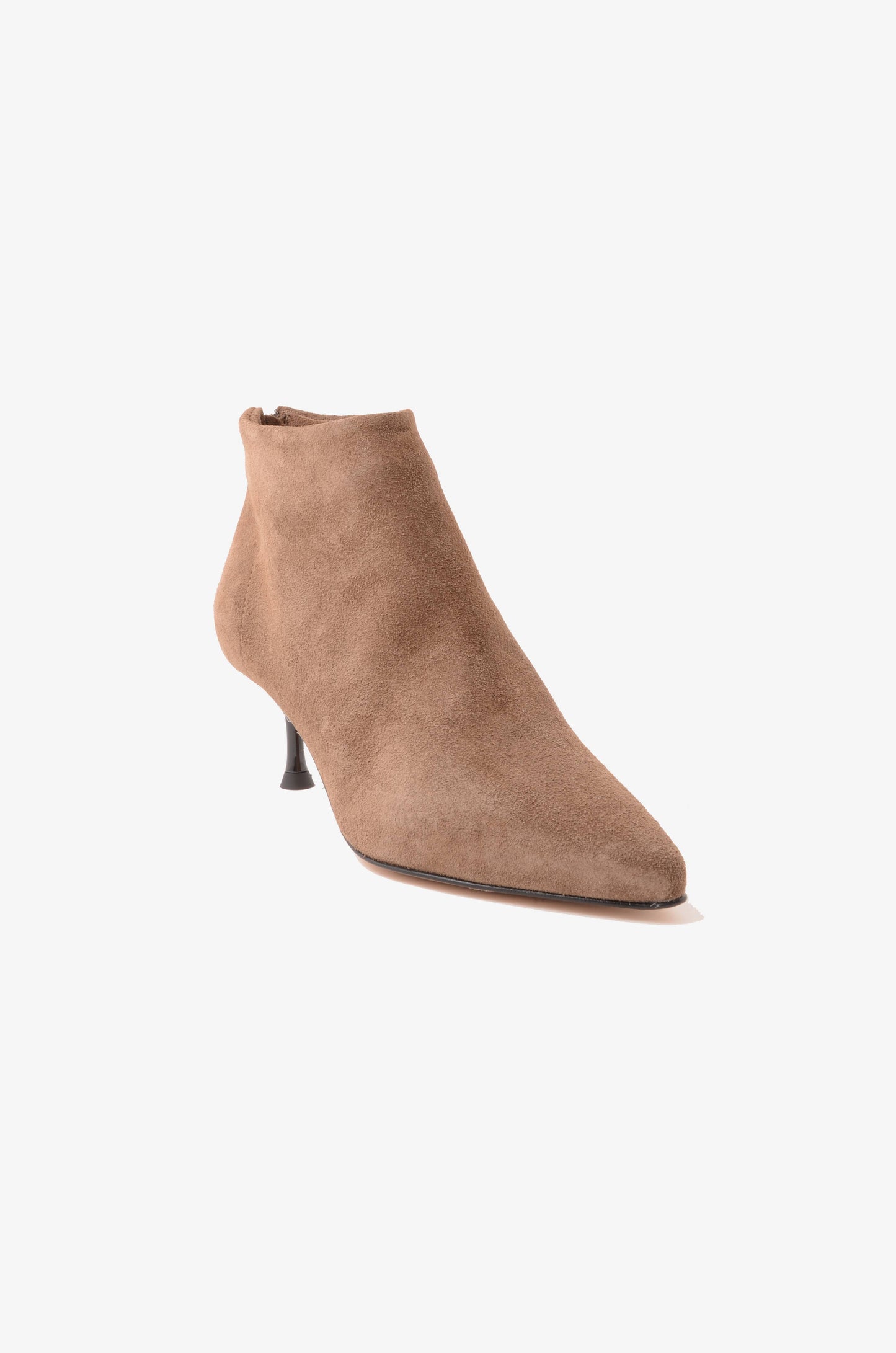 DIVINE FOLLIE - Stivaletto Zip Camoscio Taupe