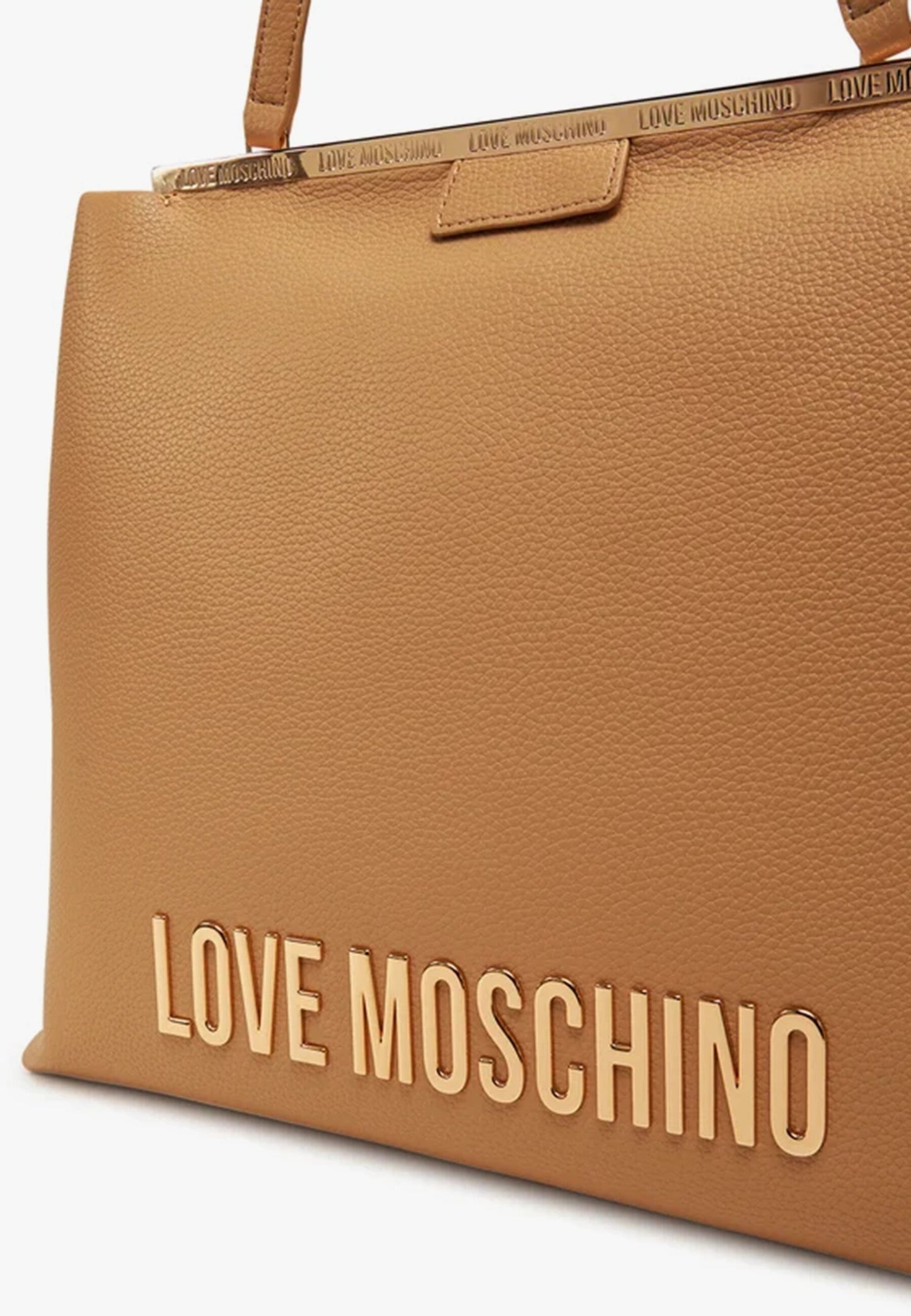 LOVE MOSCHINO - Borsa A Spalla Lettering Grande Sabbia