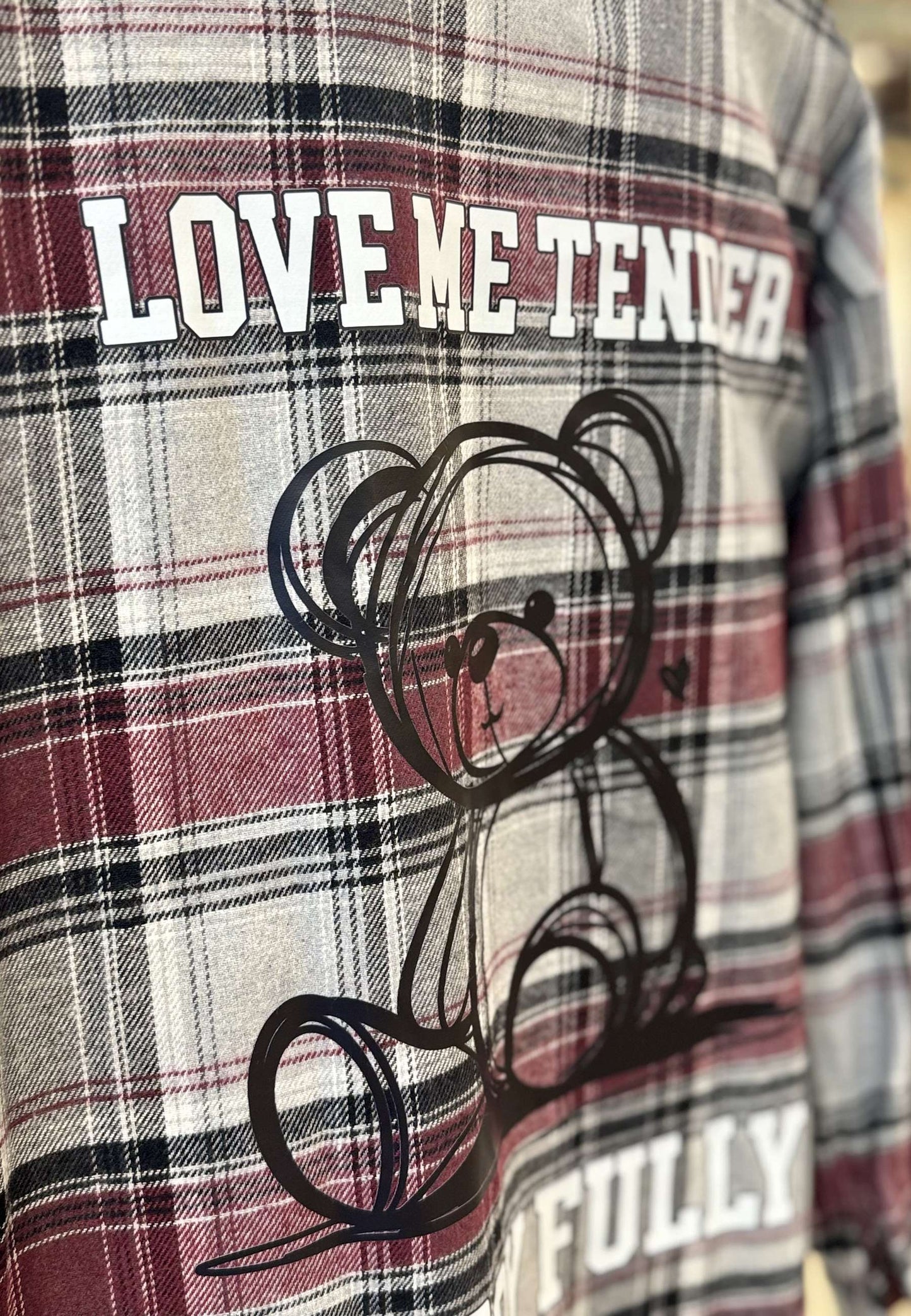MOTEL - Camicia Check Topolino Grigio