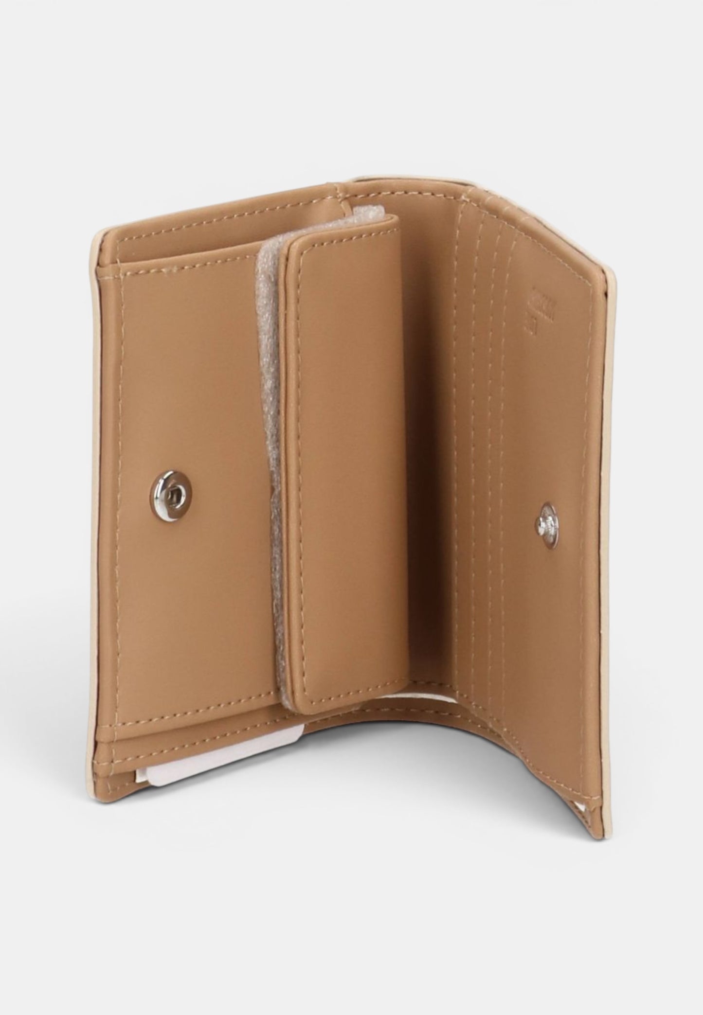 LOVE MOSCHINO - Portafoglio Bifold Signature Avorio