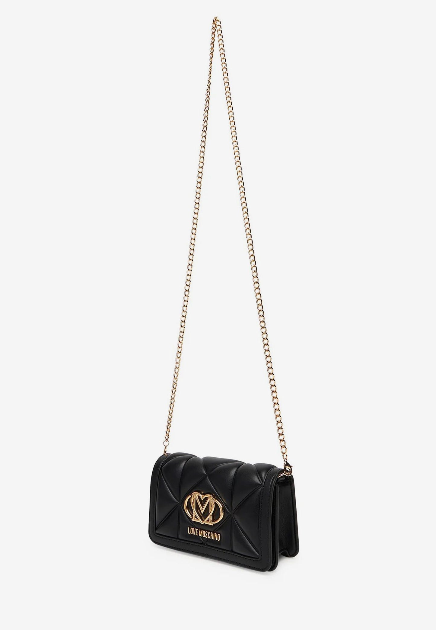 LOVE MOSCHINO - Portafoglio A Tracolla Embossed Nero