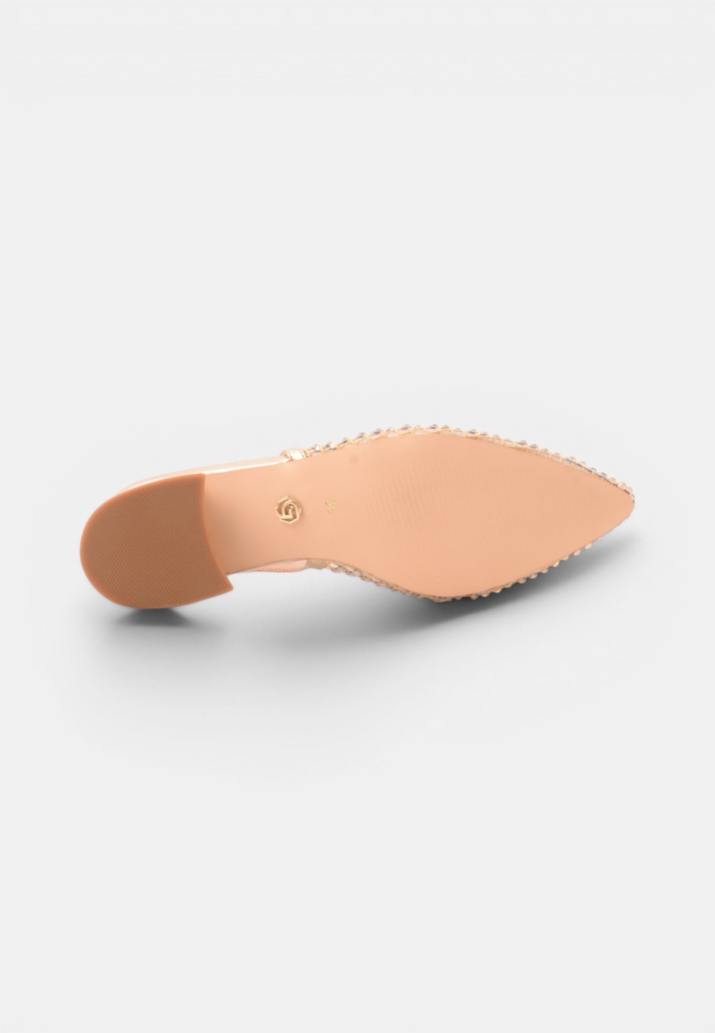 GOLD&GOLD - Slingback Strass Oro