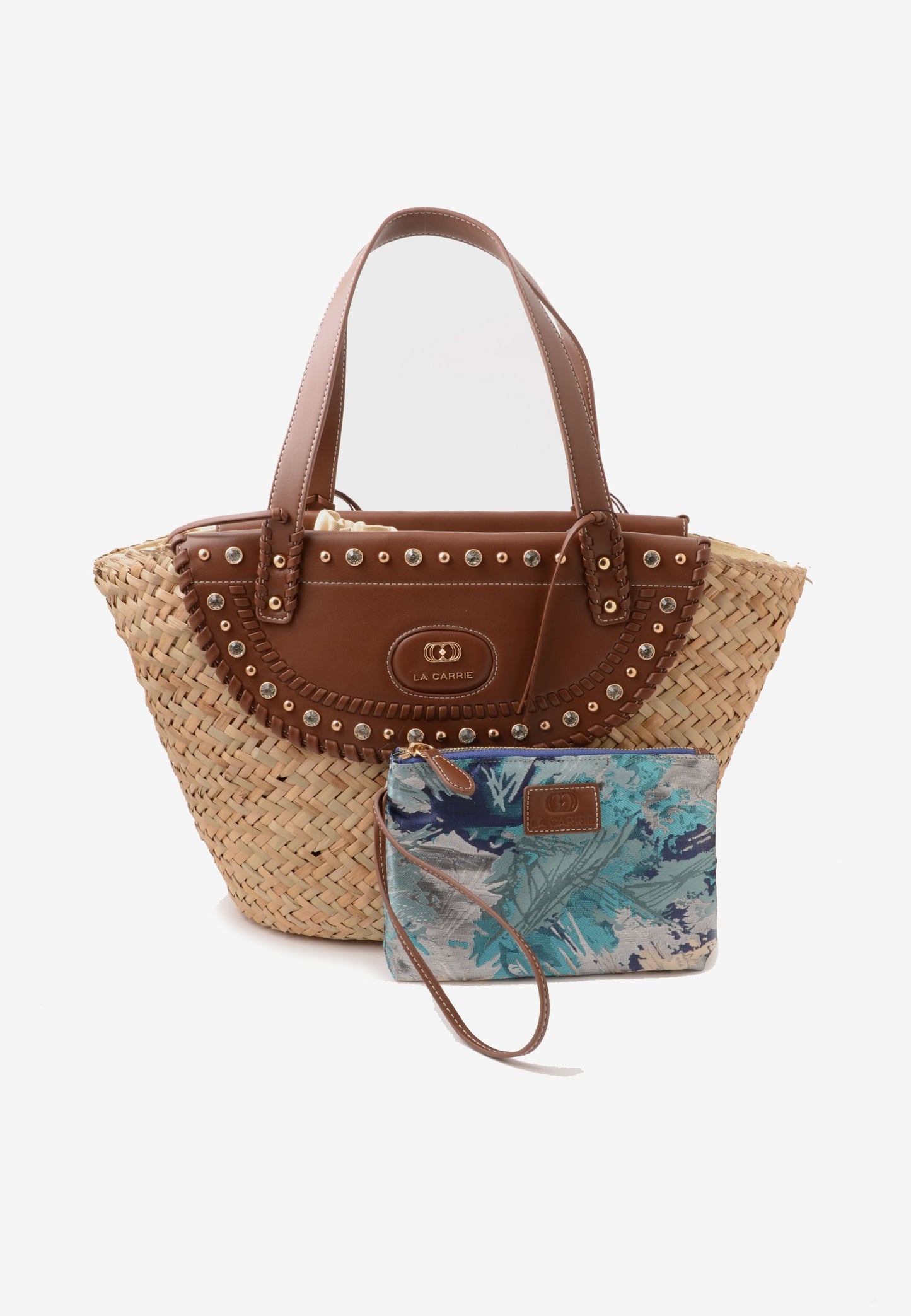 LA CARRIE - Shopping Bag Paglia Seasalt Marrone
