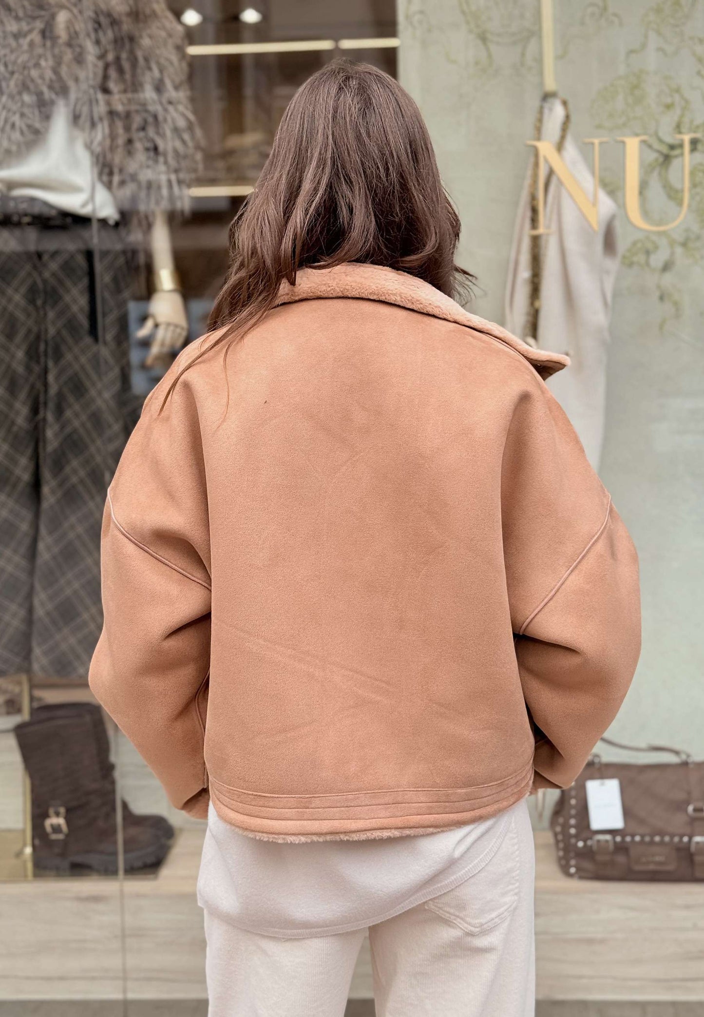 ALEX & MAX - Giubbotto In Ecomontone Camel