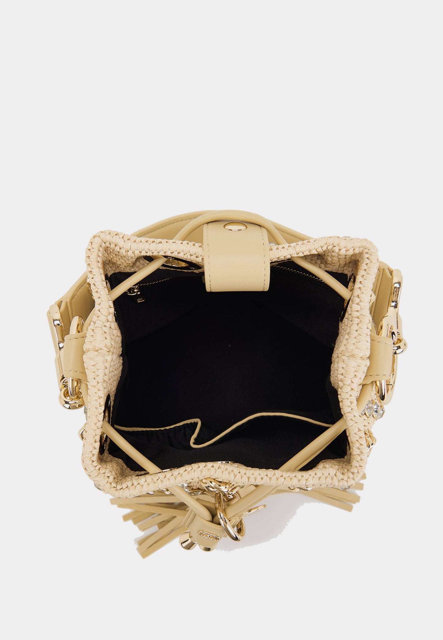 LA CARRIE - Secchiello Piccolo Mirror Raffia Naturale