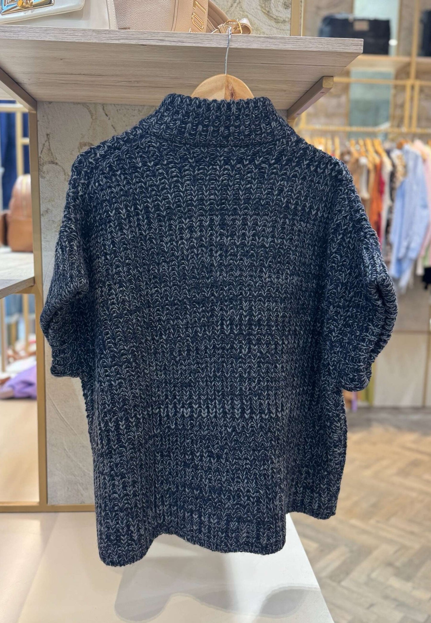 LE STREGHE - Gilet In maglia Blu