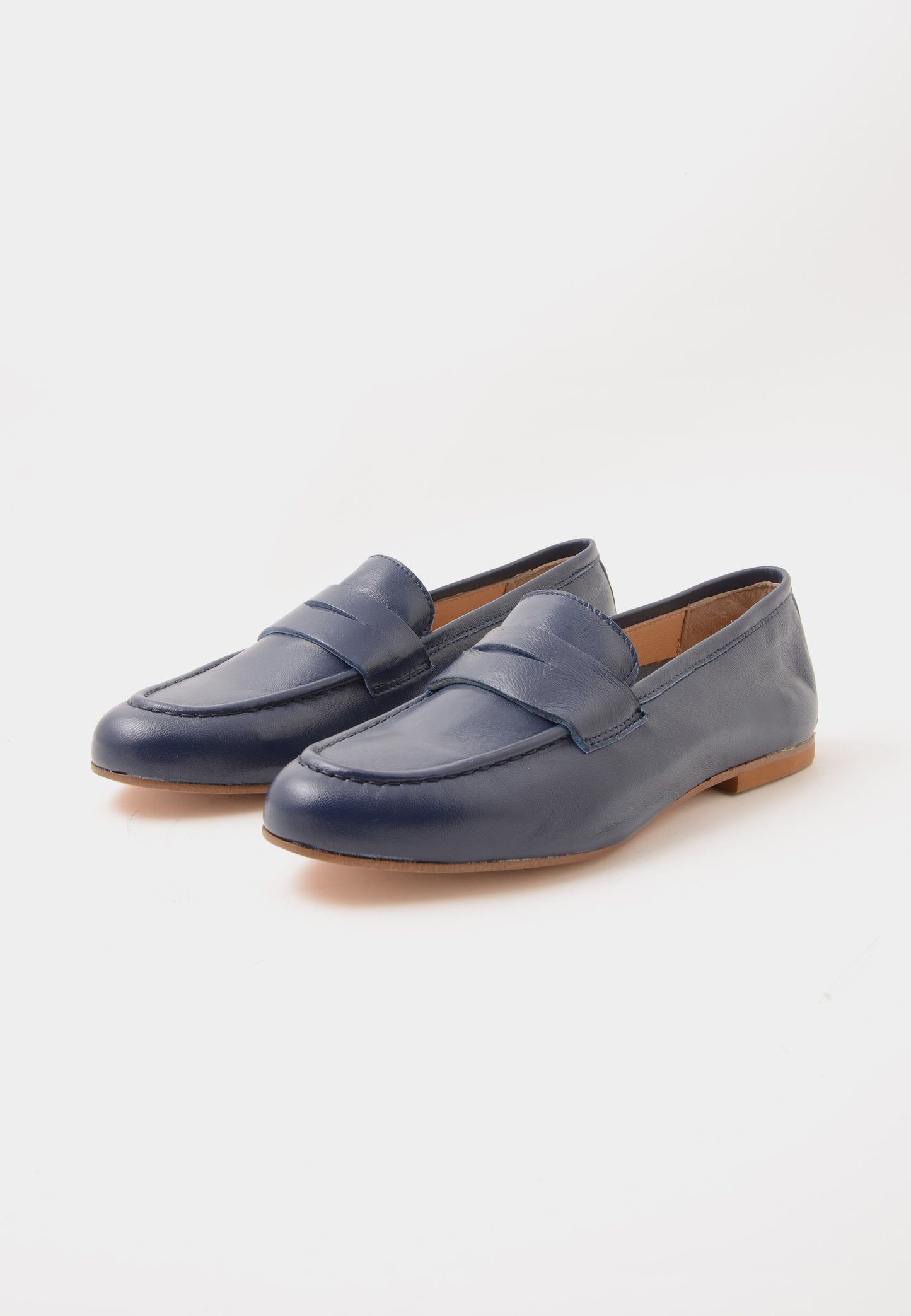 DIVINE FOLLIE - Mocassino In Nappa Blu