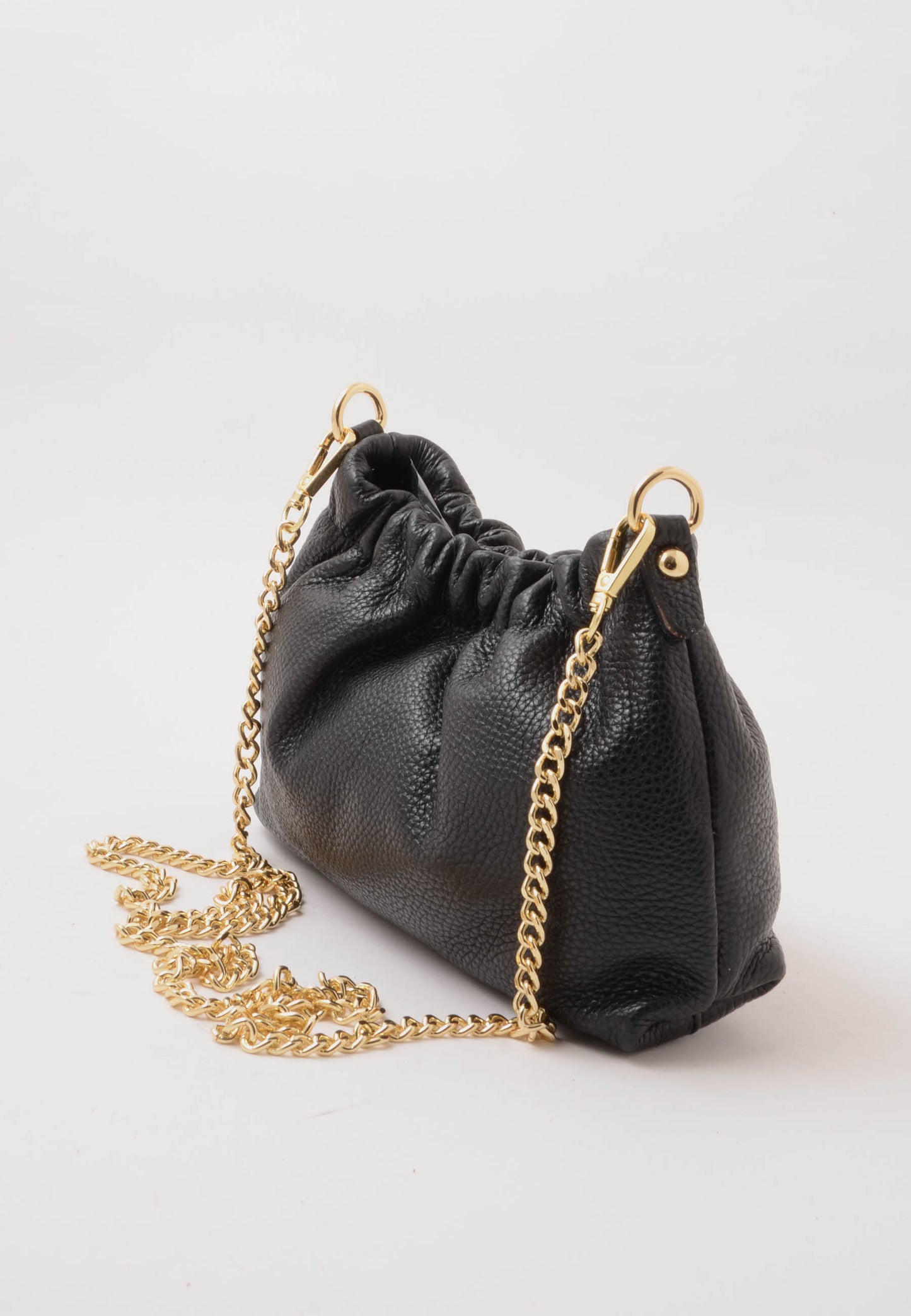 NUNZIA - Borsetta Vera Pelle GIULIA Nero