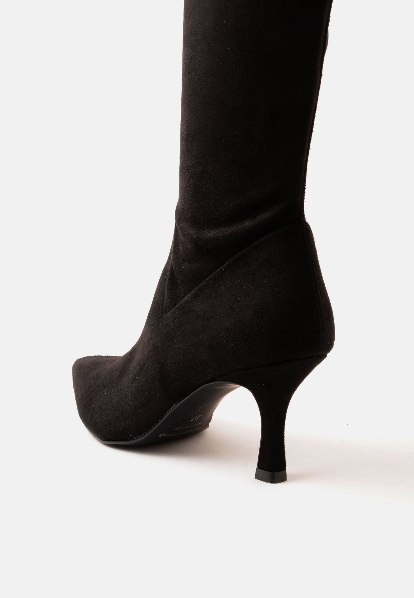 DIVINE FOLLIE - Stivale Al Ginocchio Camoscio Nero