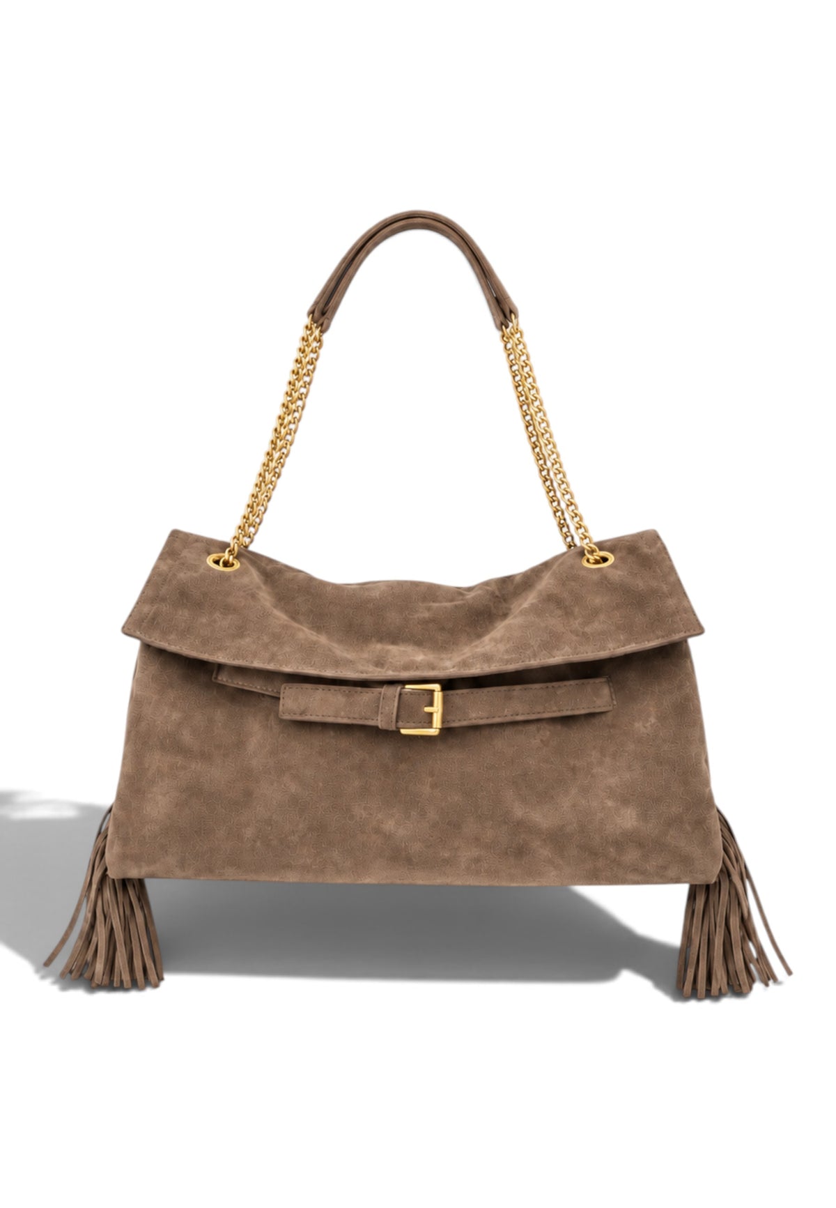 NUNZIA - Borsa Boho Chic Tabacco