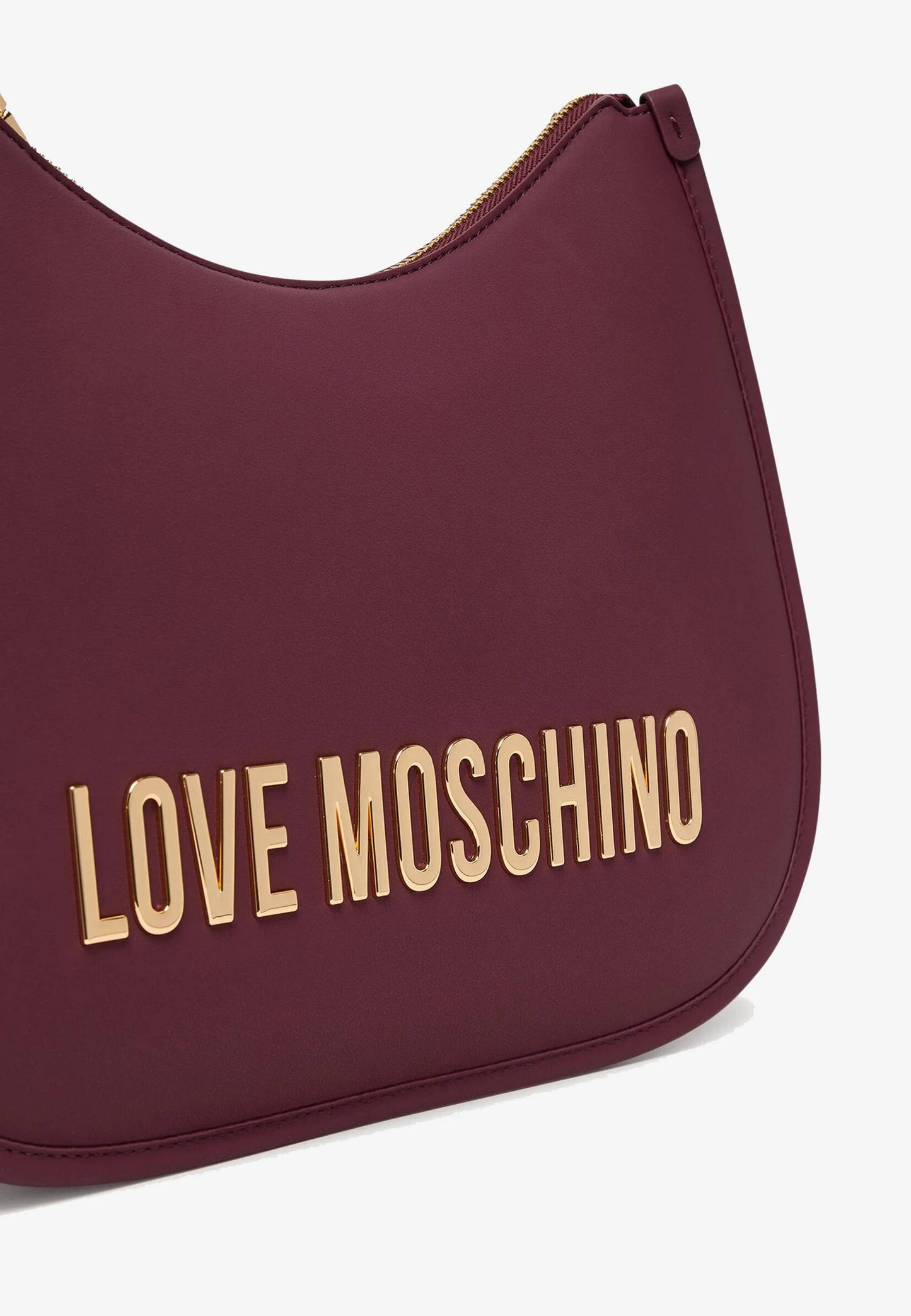 LOVE MOSCHINO - Borsa A Spalla Lettering Soft Touch Vino