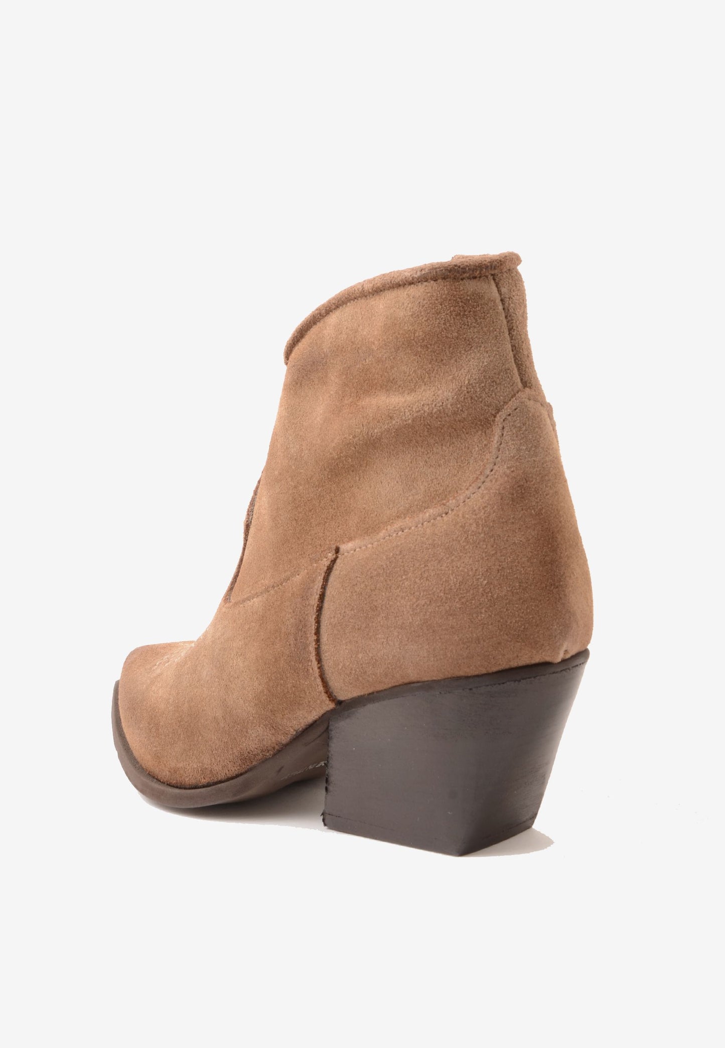 DIVINE FOLLIE - Stivaletto Ricamo Camoscio Taupe
