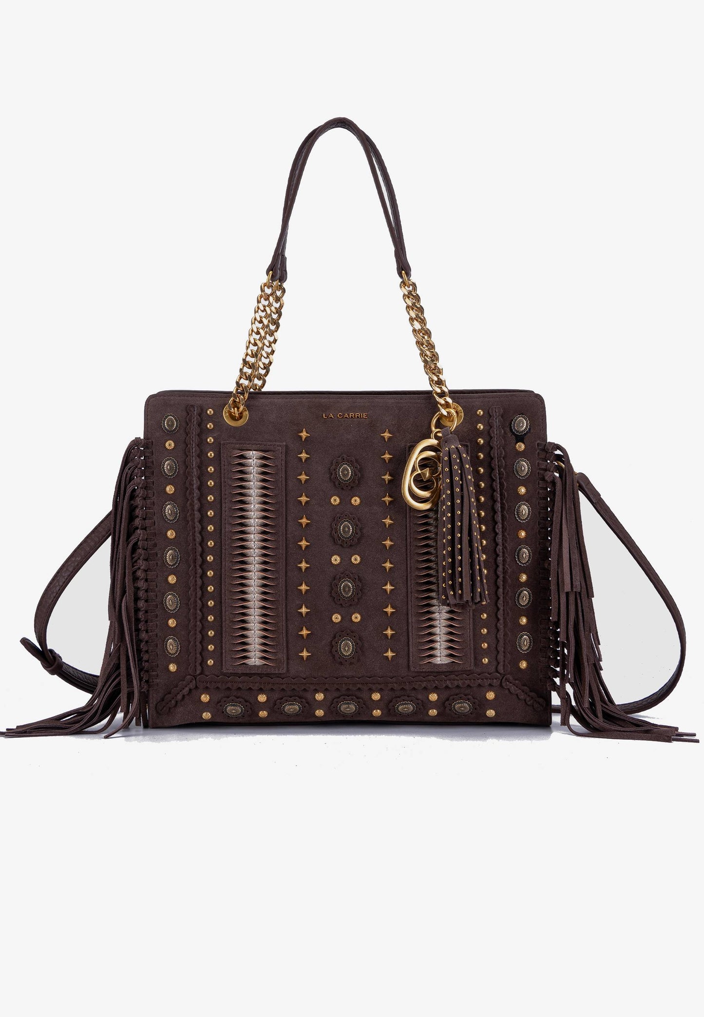 LA CARRIE - Shopping Bag Jungle Marrone