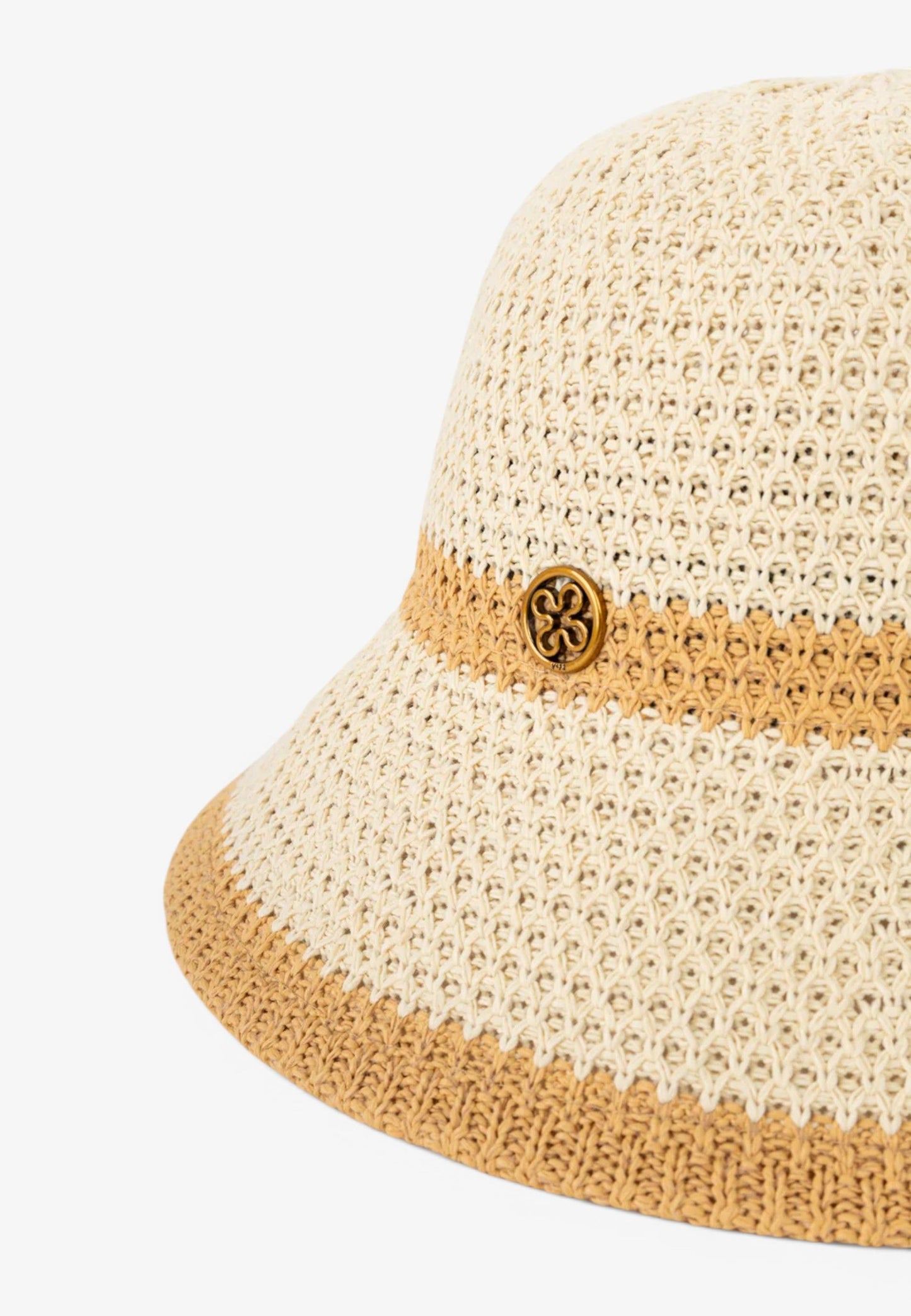 V73 - Cappello Pescatore Angelica Naturale/Cuoio