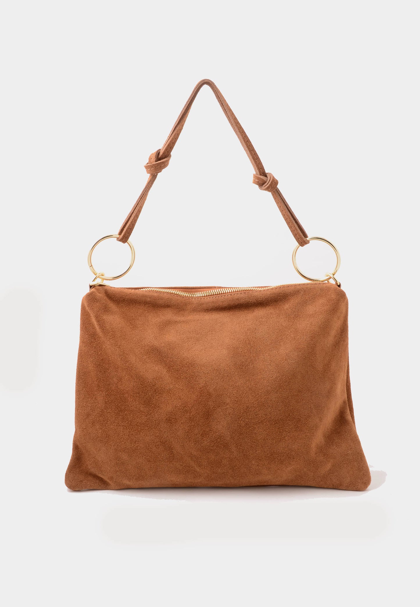 NUNZIA - Borsa In Camoscio AURORA Brandy