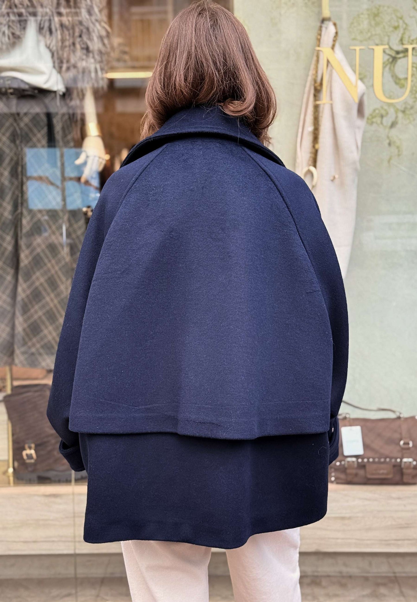 MOTEL - Cappotto Corto Over Blu