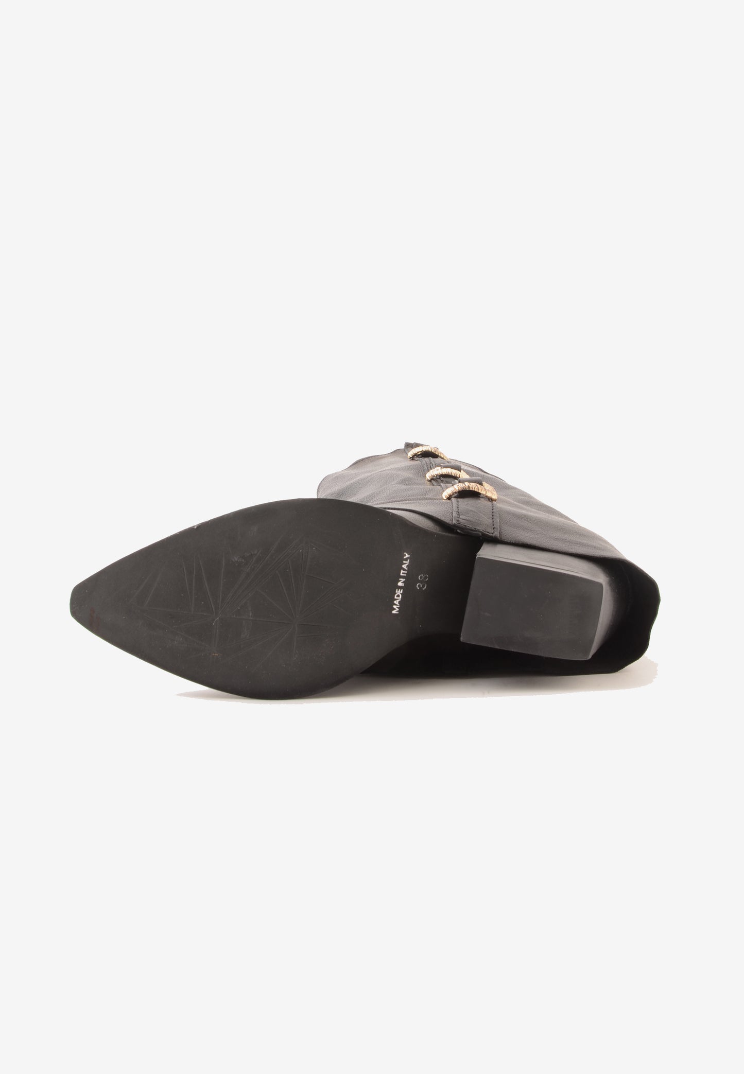 DIVINE FOLLIE - Stivale Anelli Oro Nero