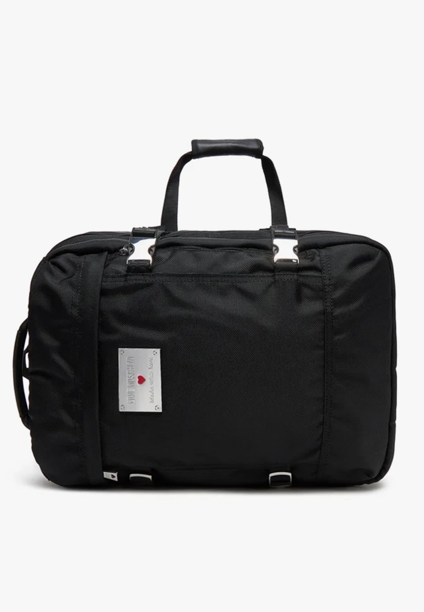 LOVE MOSCHINO - Borsone Da Viaggio Nylon Nero